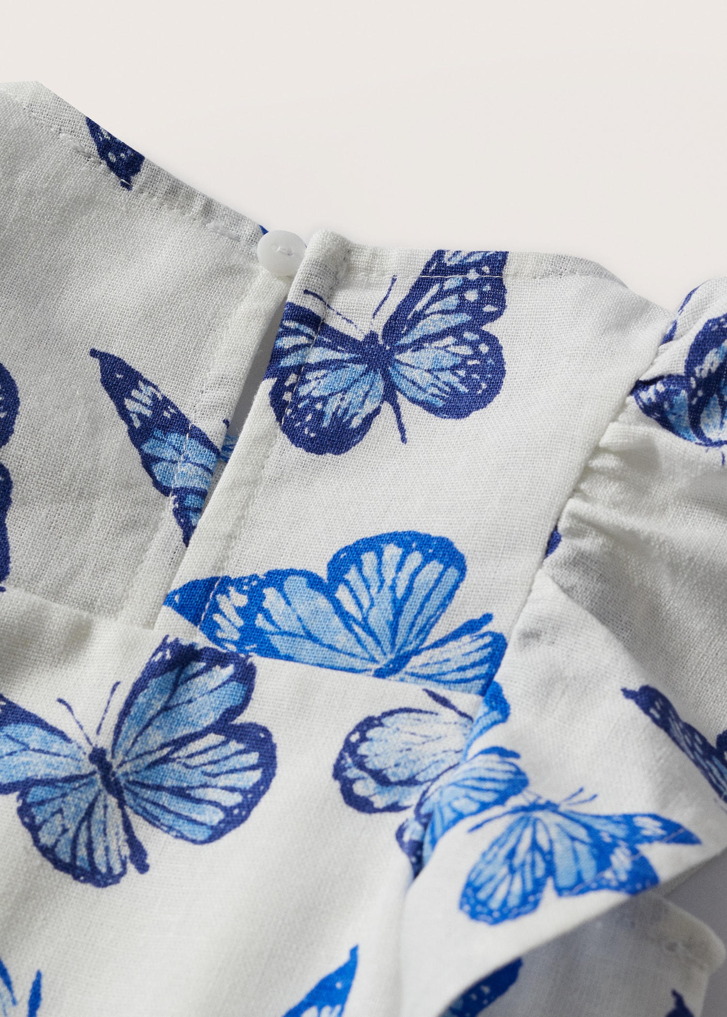 Linen dress with butterflies - Details of the article 8