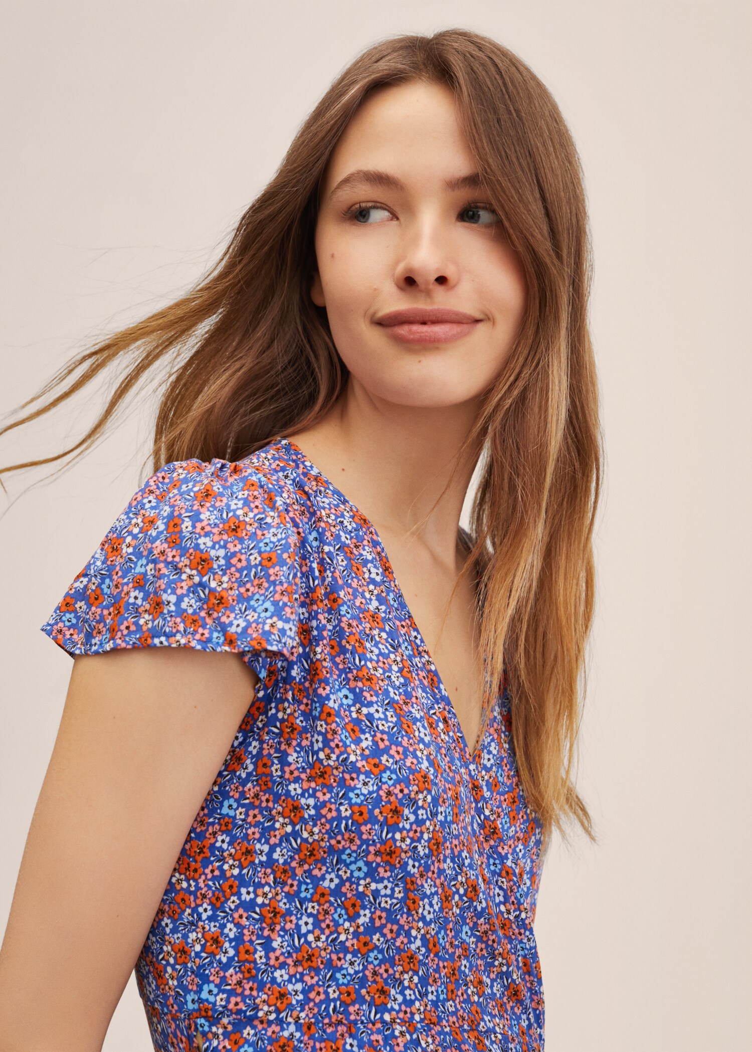 Floral wrap dress - Details of the article 1