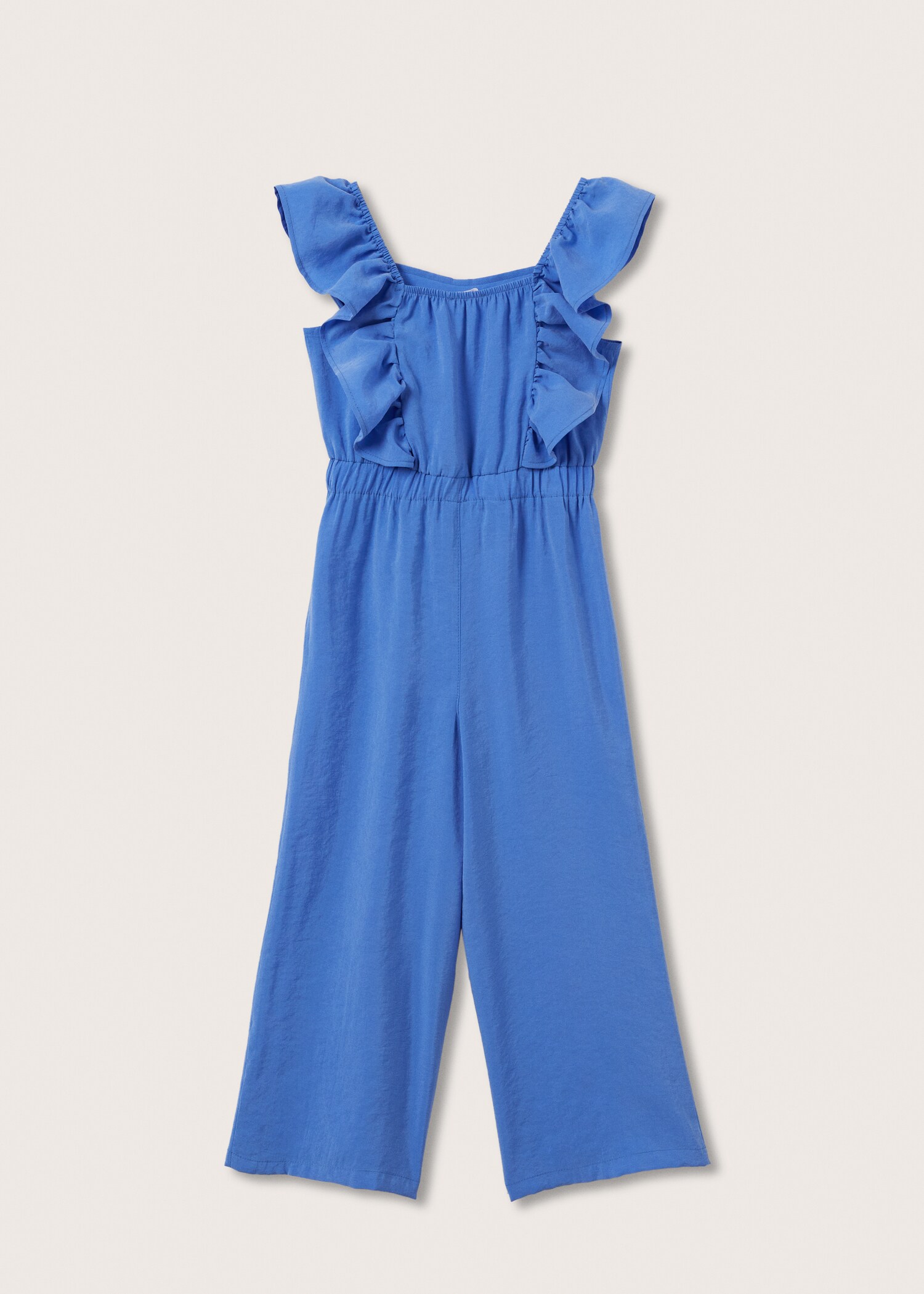 Frilled long jumpsuit - Reverse of the article
