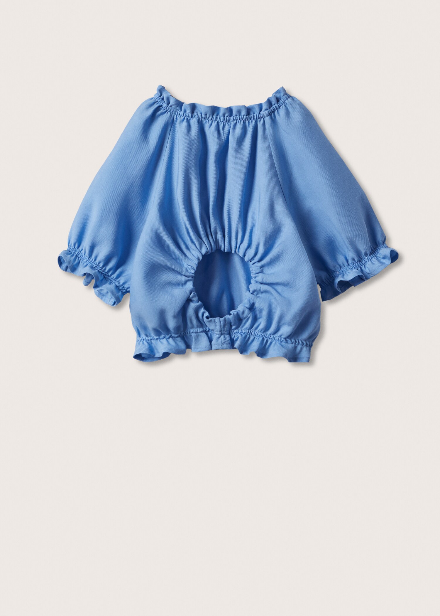 V-back blouse - Reverse of the article