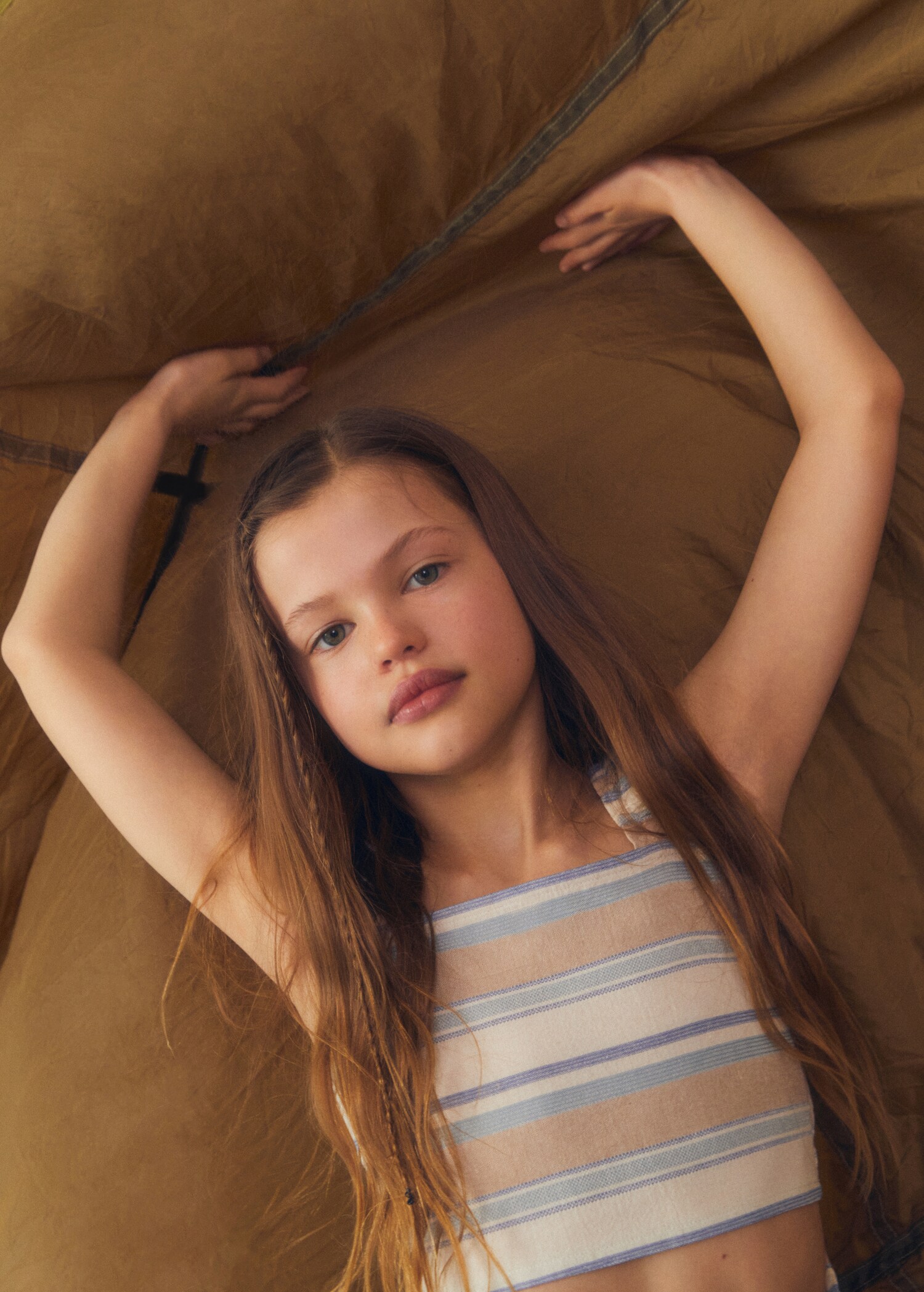 Striped cotton-blend top - Details of the article 5