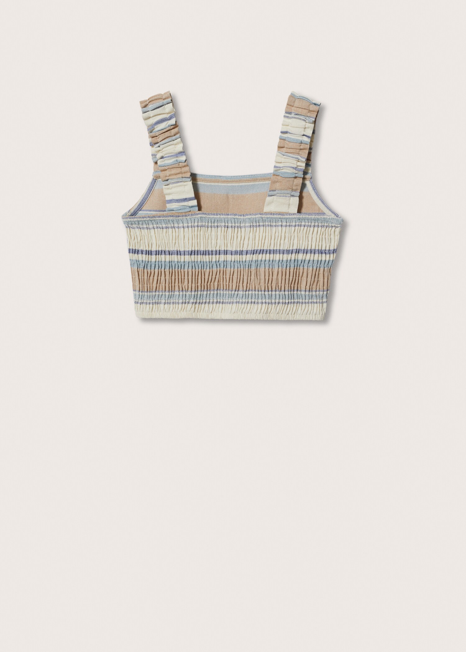 Striped cotton-blend top - Reverse of the article