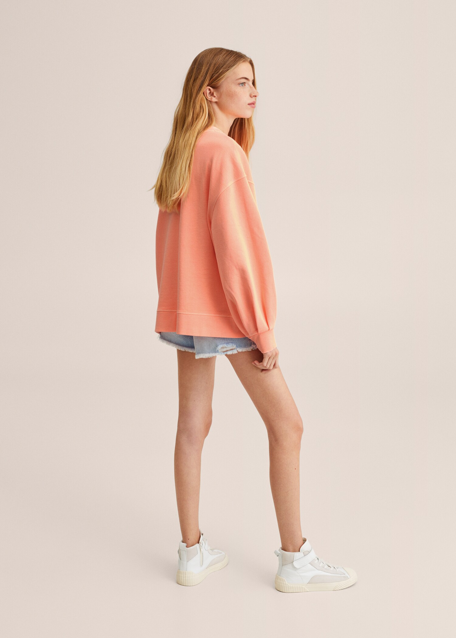 Oversize cotton sweatshirt - Reverse of the article