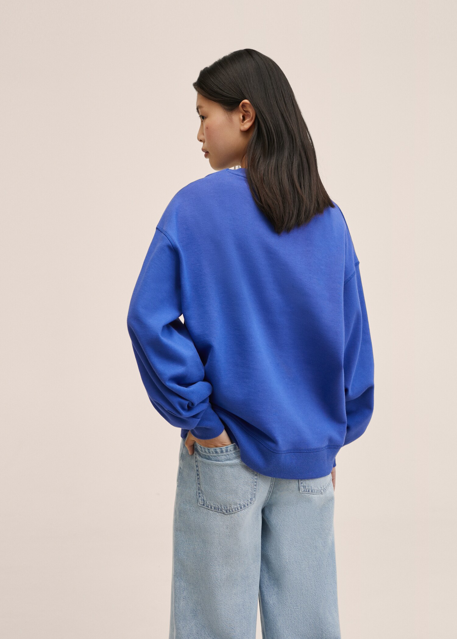 Oversize cotton sweatshirt - Details of the article 2