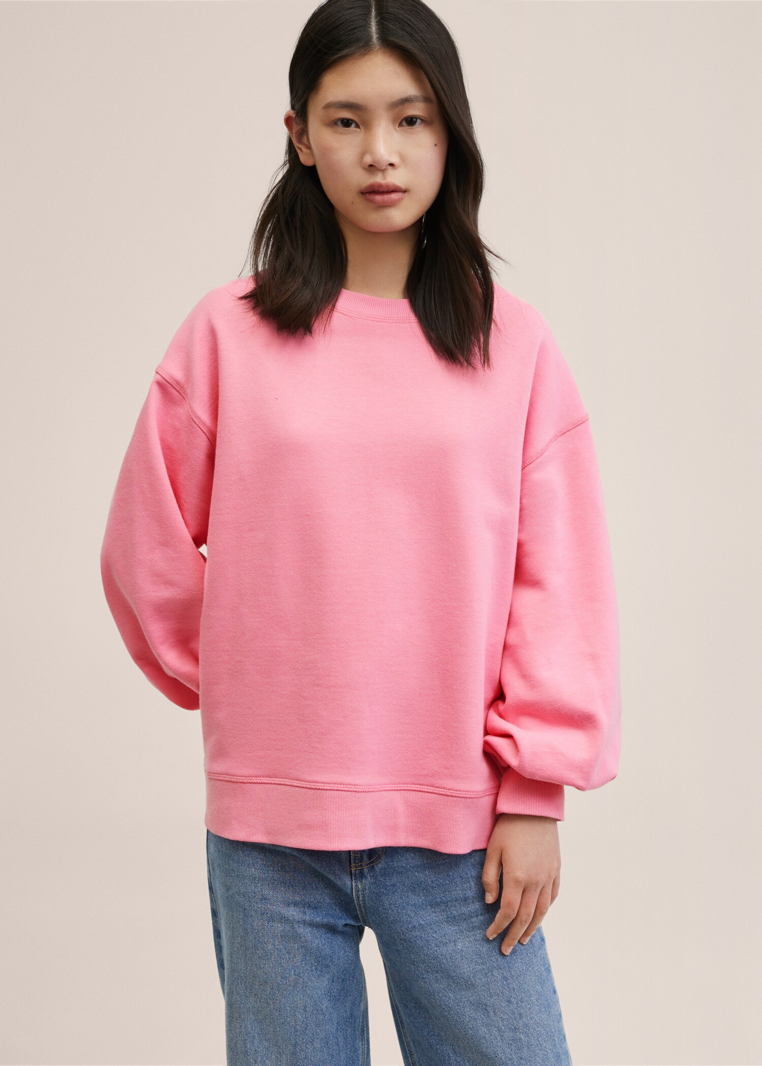 Oversize cotton sweatshirt - Details of the article 1