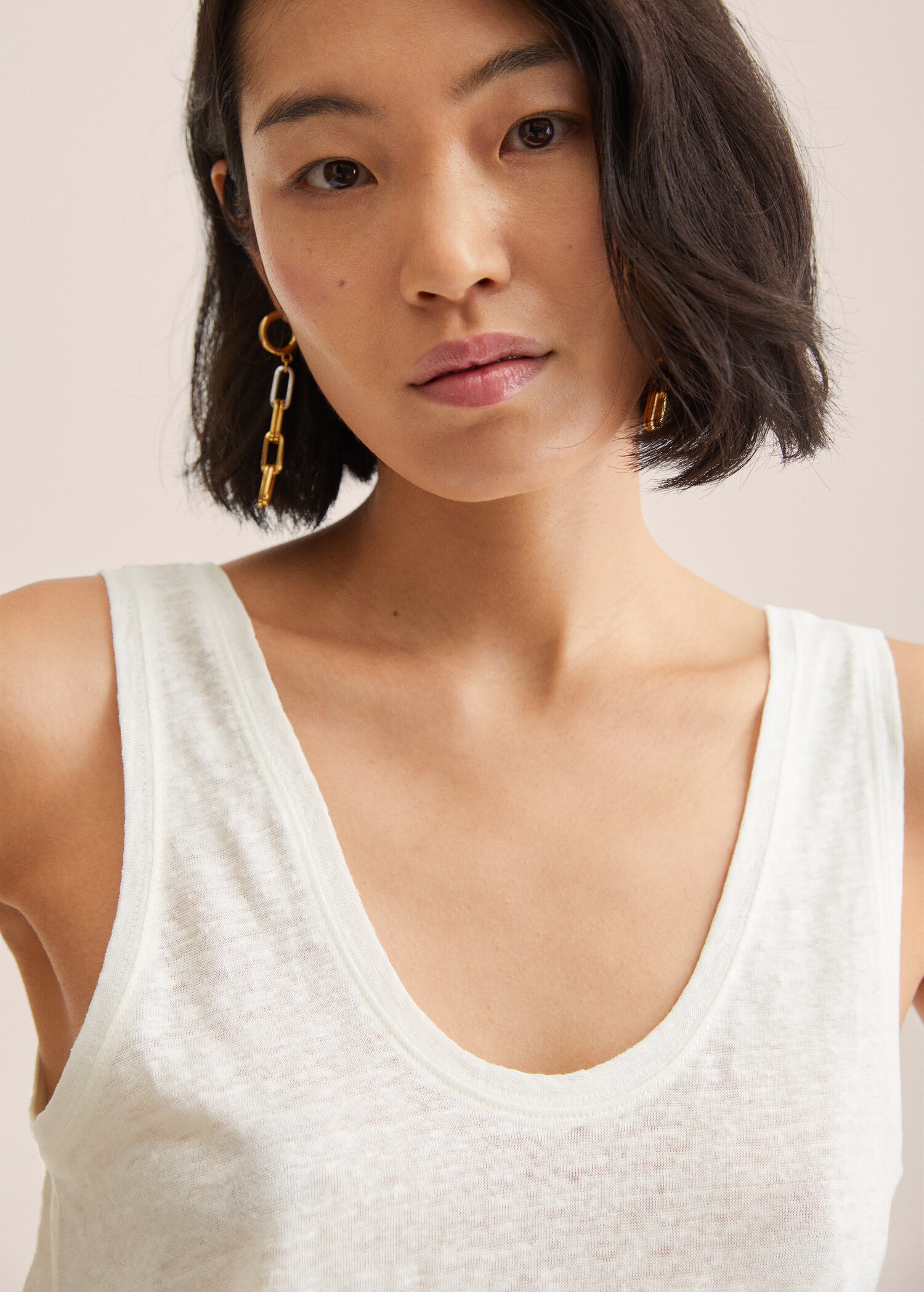 100% linen top - Details of the article 1