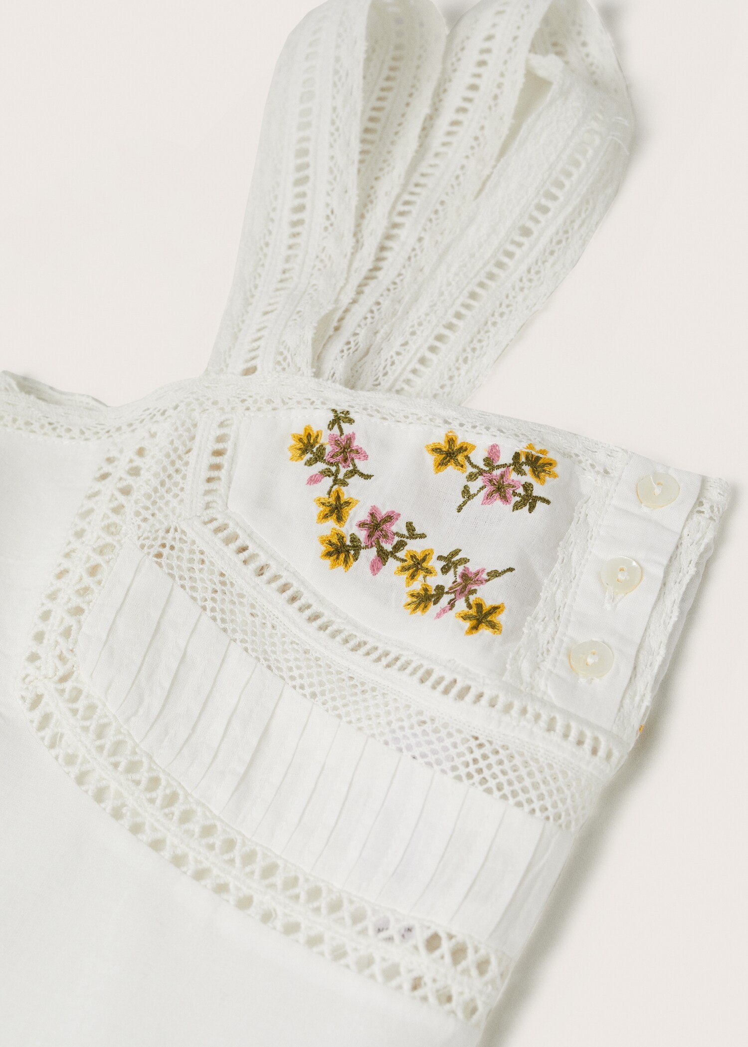 Embroidered cotton top - Details of the article 8