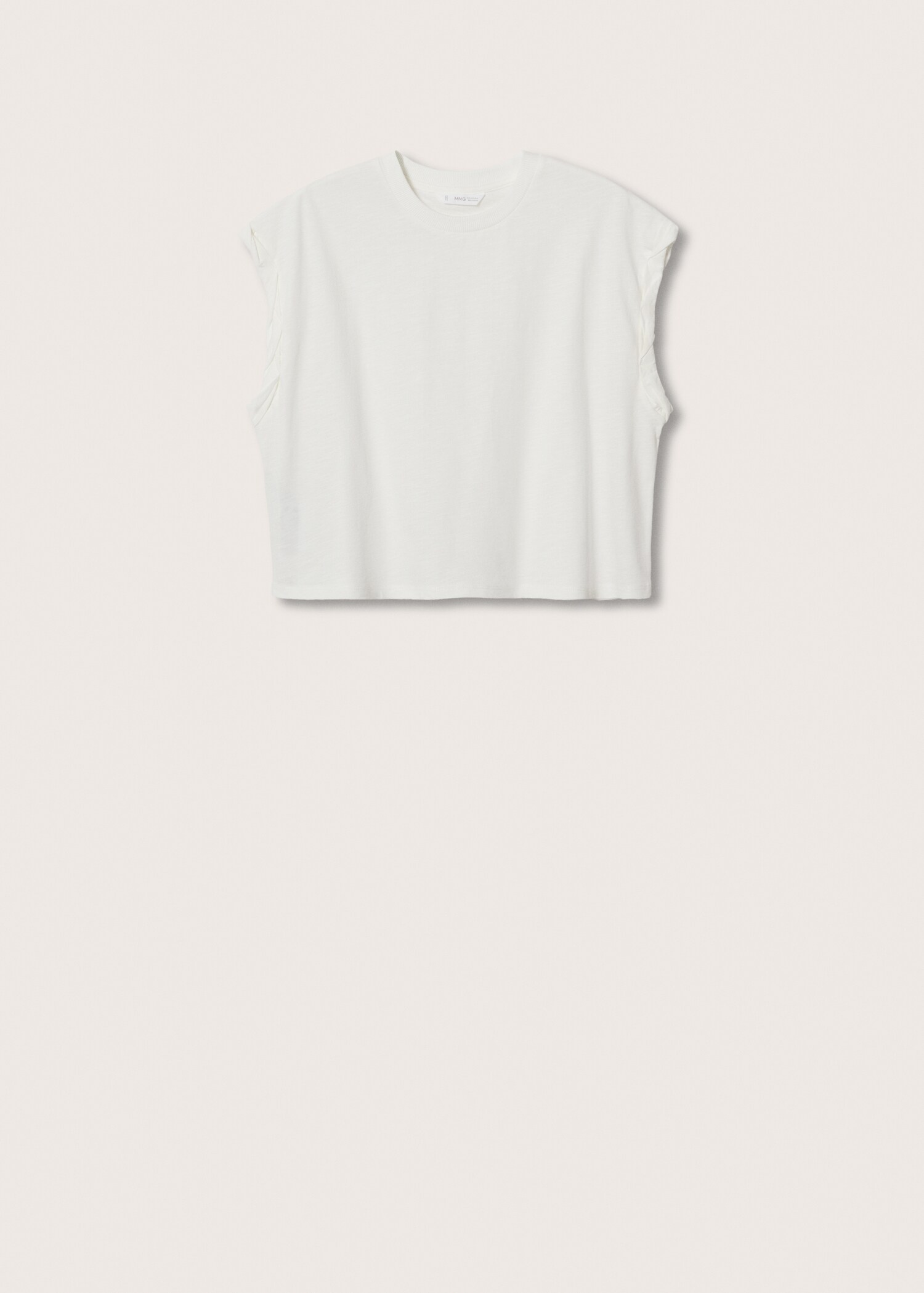 Cotton sleeveless t-shirt - Article without model