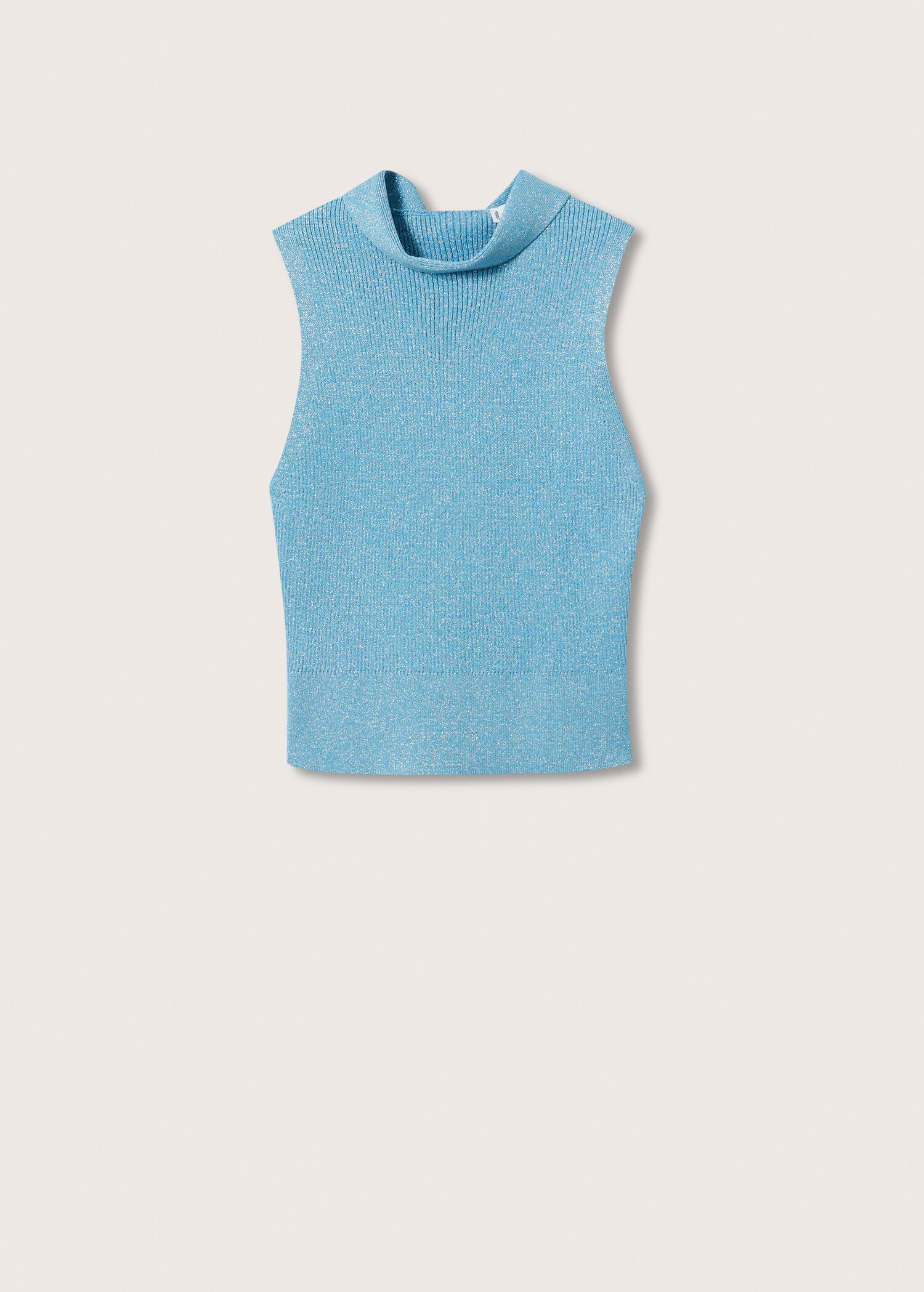 Top din tricot lurex - Articol fără model