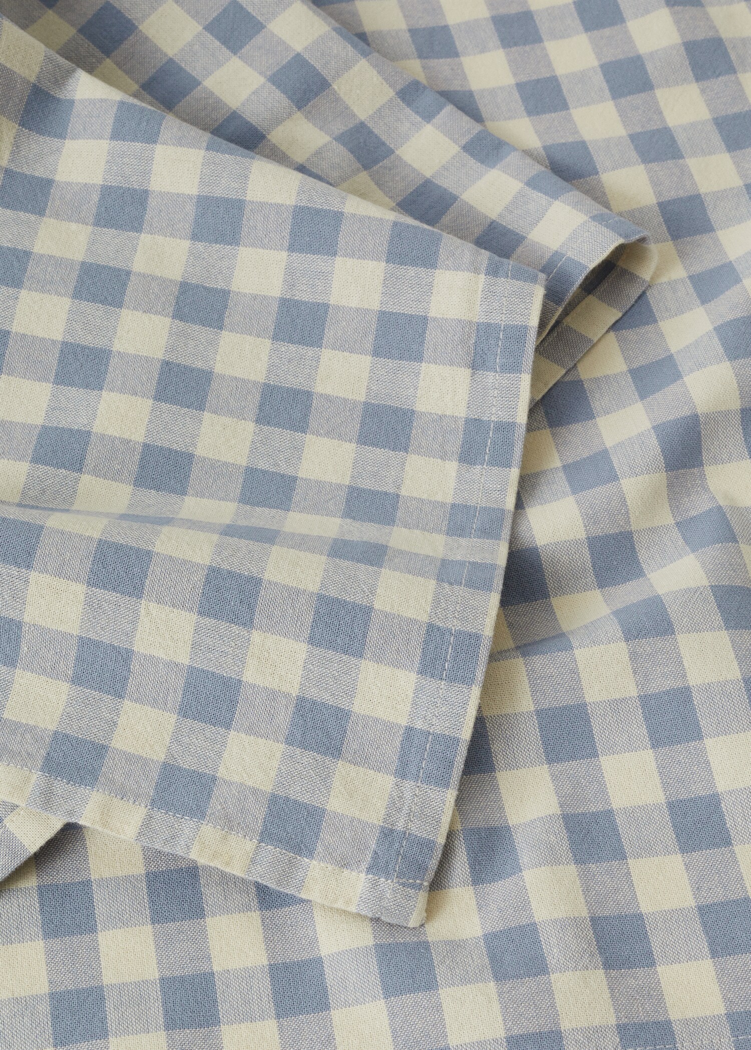 Organic cotton gingham check tablecloth 59.06x86.61 in - Details of the article 3