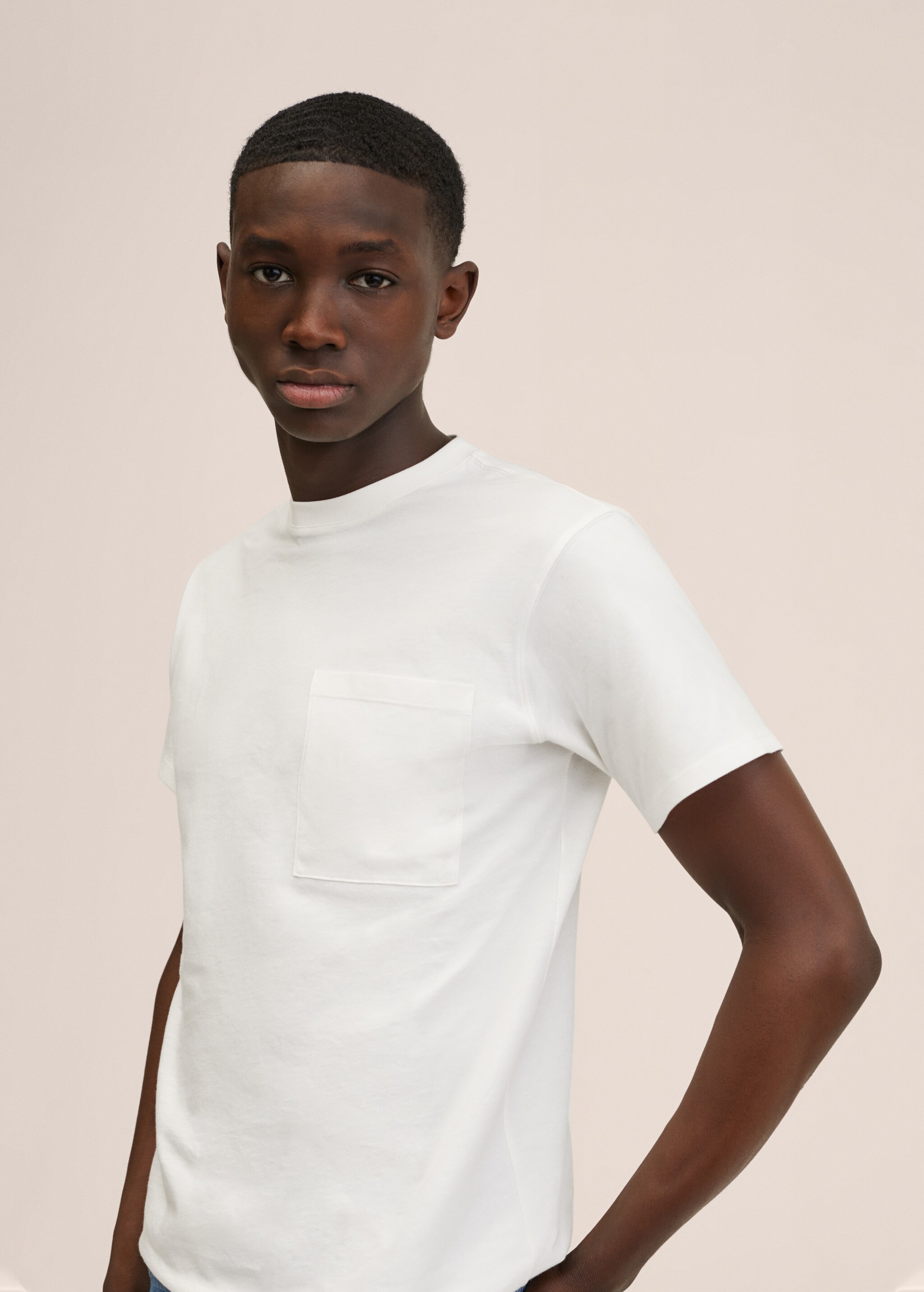 Printed cotton-blend T-shirt - Details of the article 1