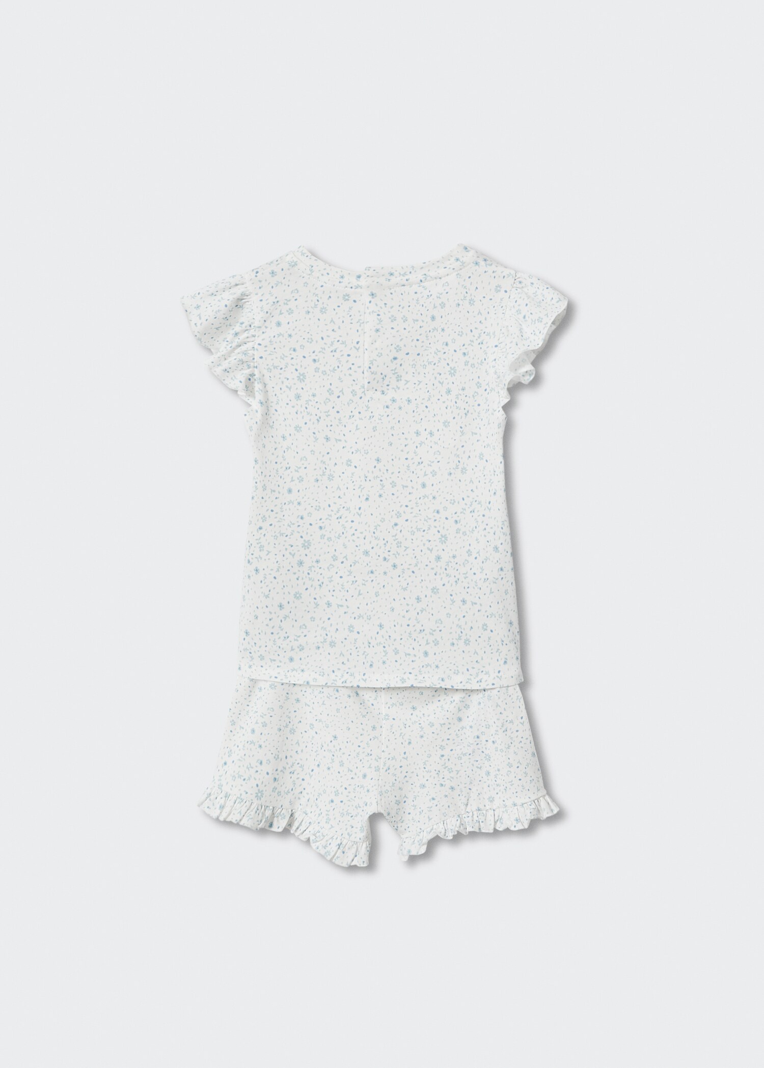 Printed cotton pyjamas - Reverse of the article