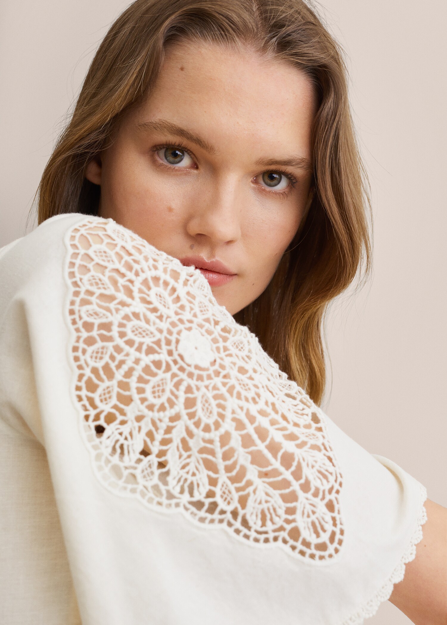 Embroidered cotton dress - Details of the article 2
