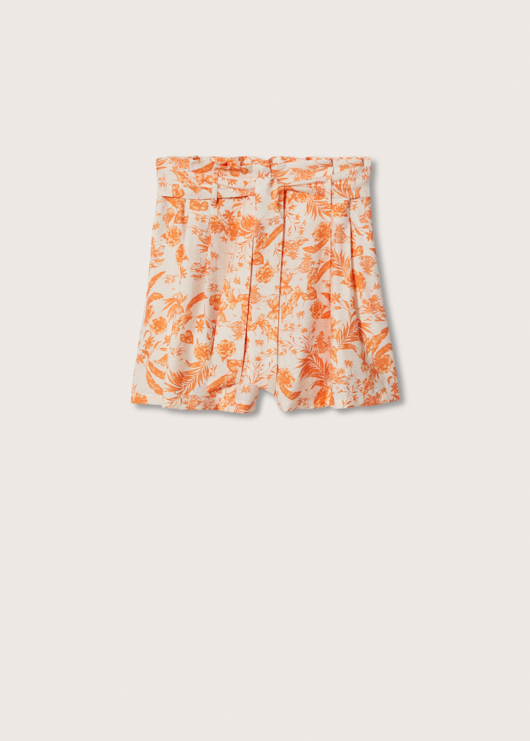Gemusterte Paperbag-Shorts - Artikel ohne Model