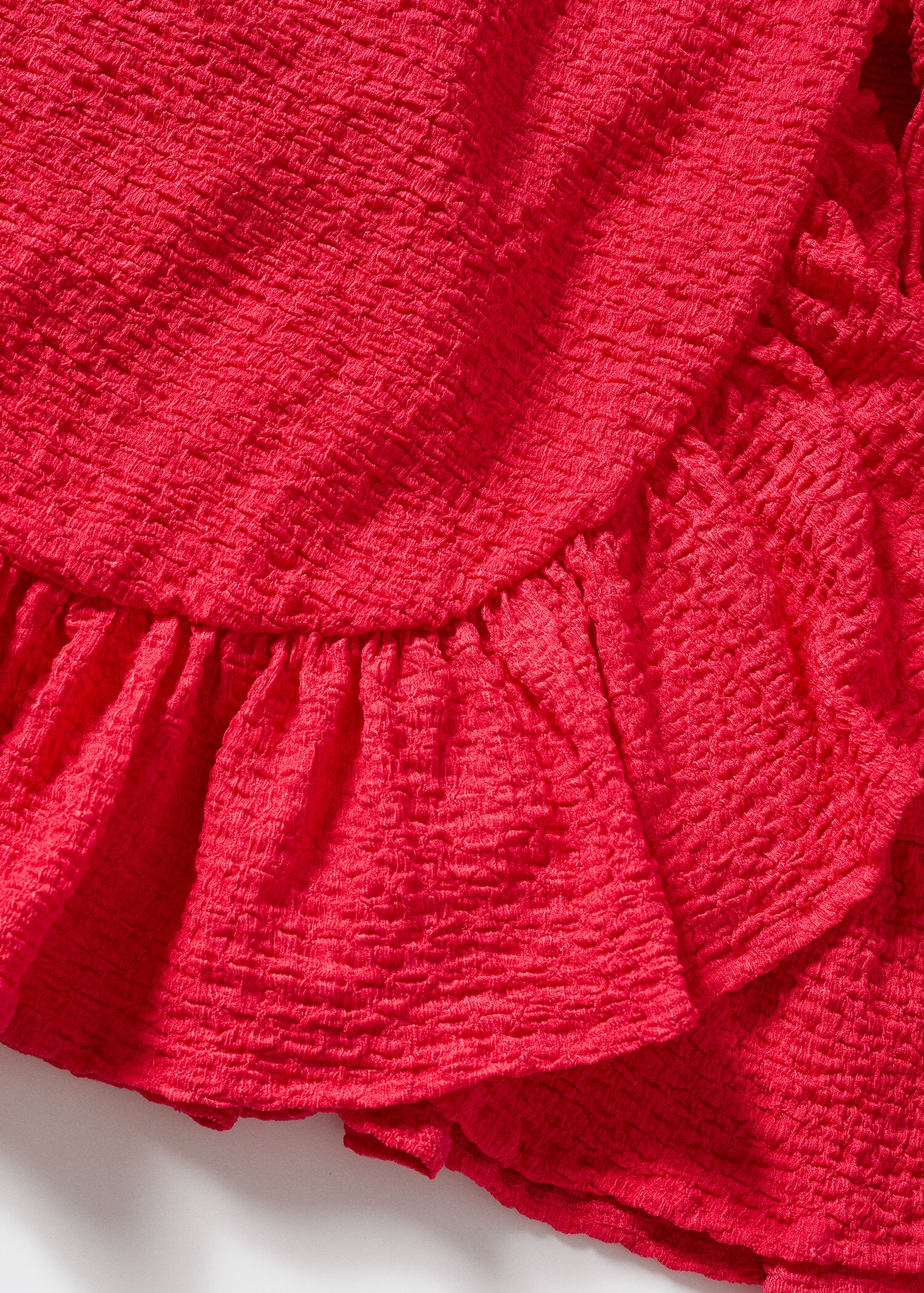 Texturiertes Kleid mit Ballonärmeln - Detail des Artikels 8