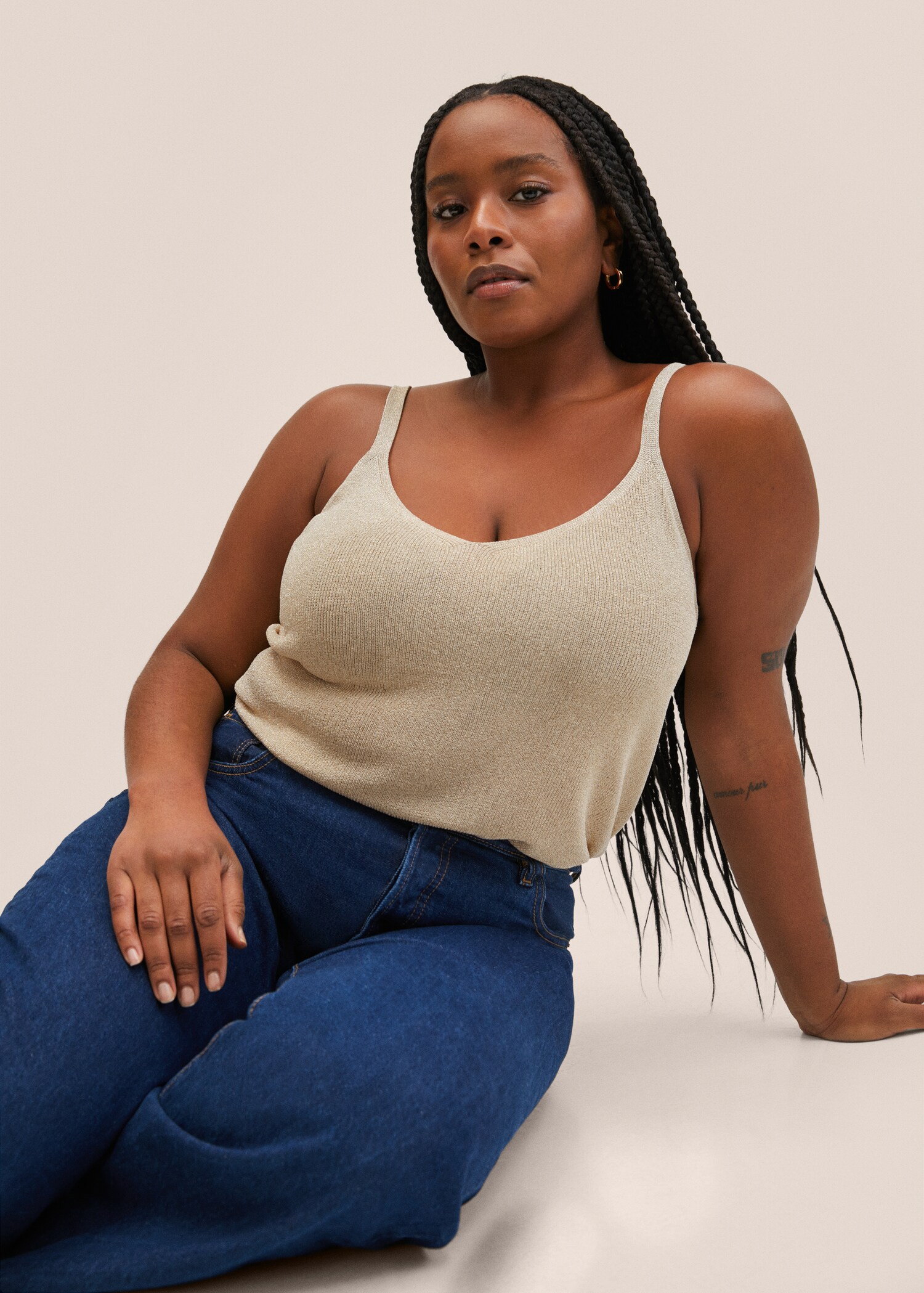 Lurex knitted top - Details of the article 5