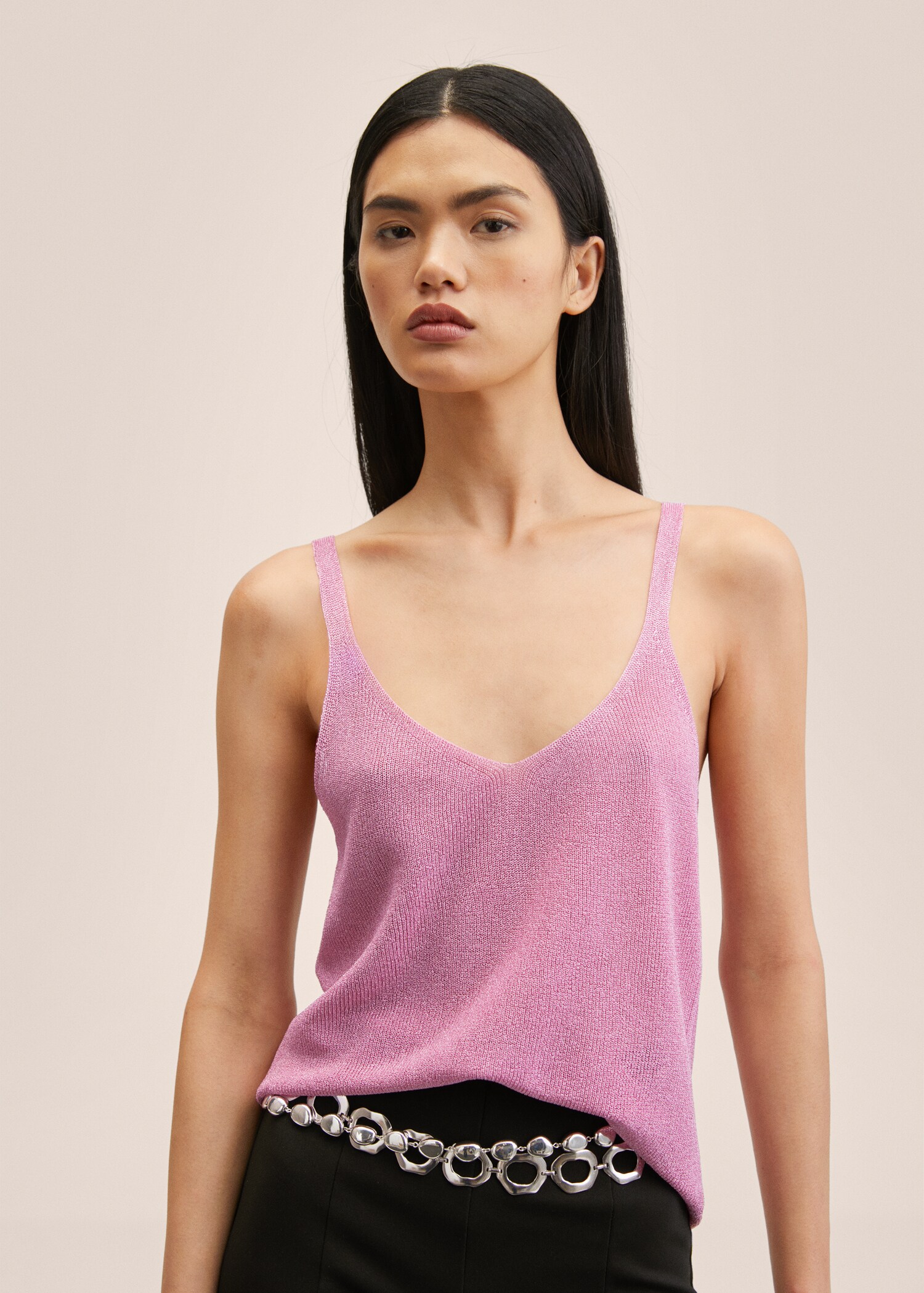 Lurex knitted top - Medium plane