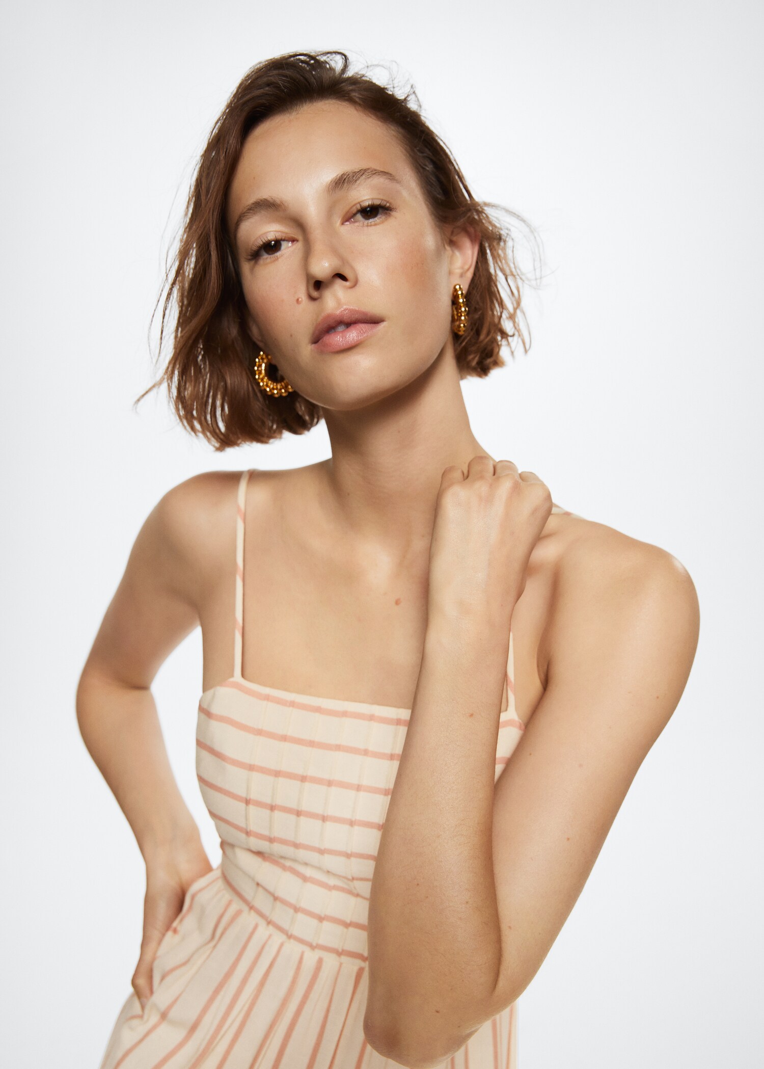 Flowy striped dress - Details of the article 2