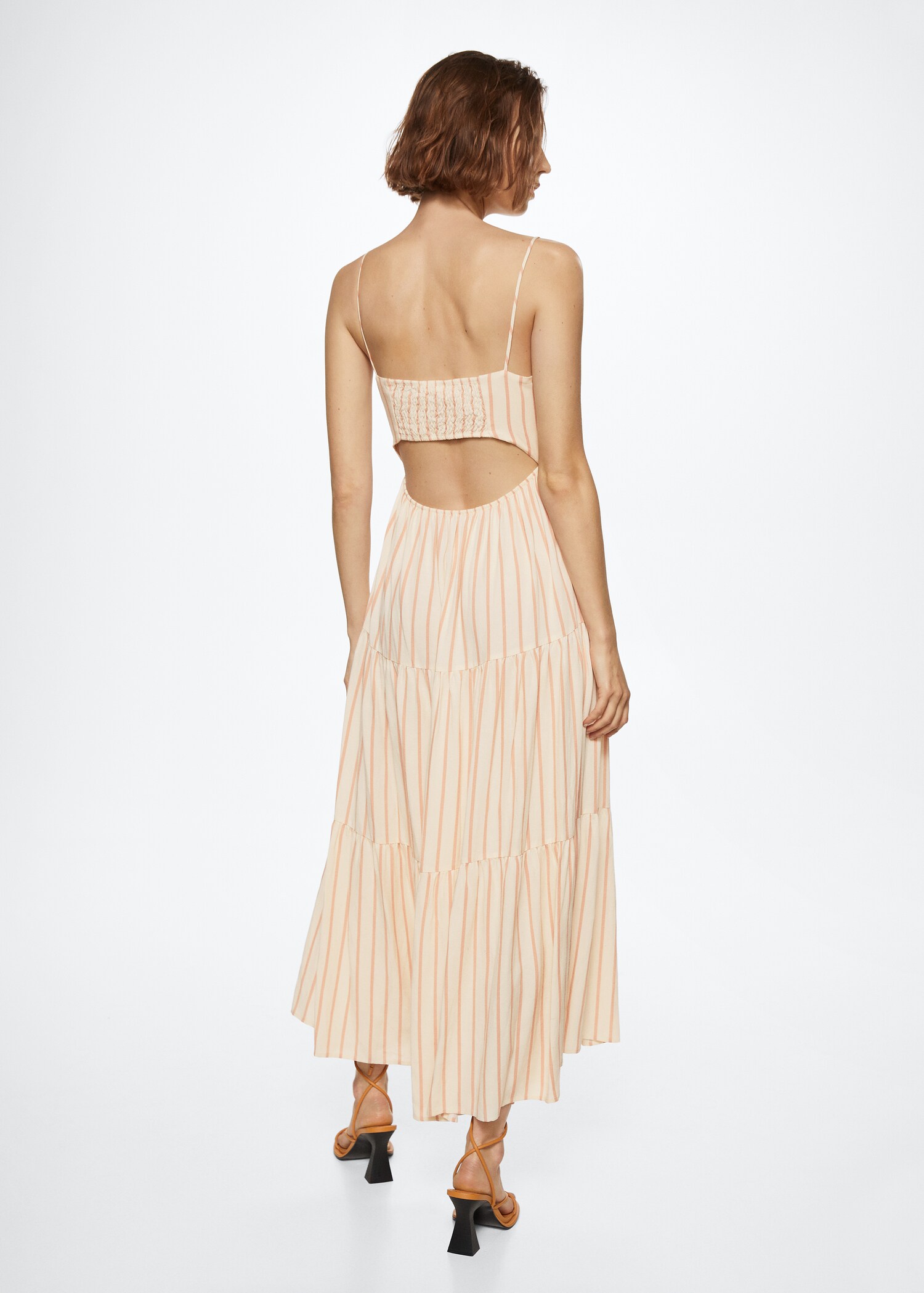 Flowy striped dress - Reverse of the article