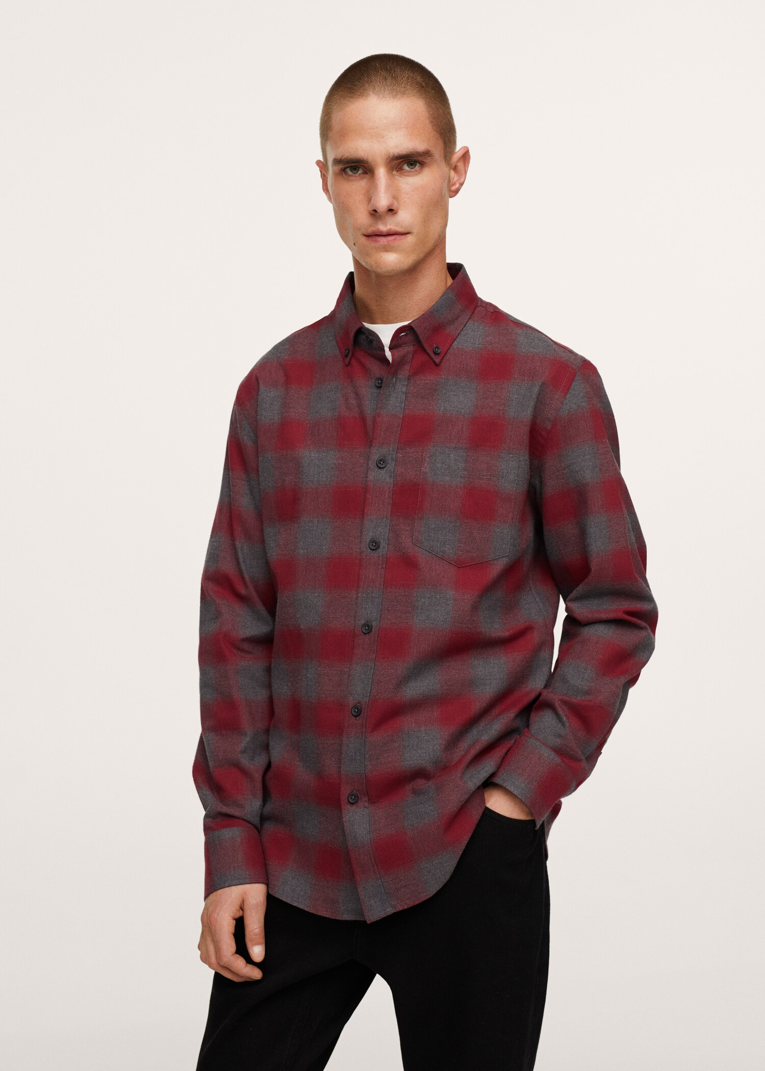 Checked flannel shirt - Medium plane