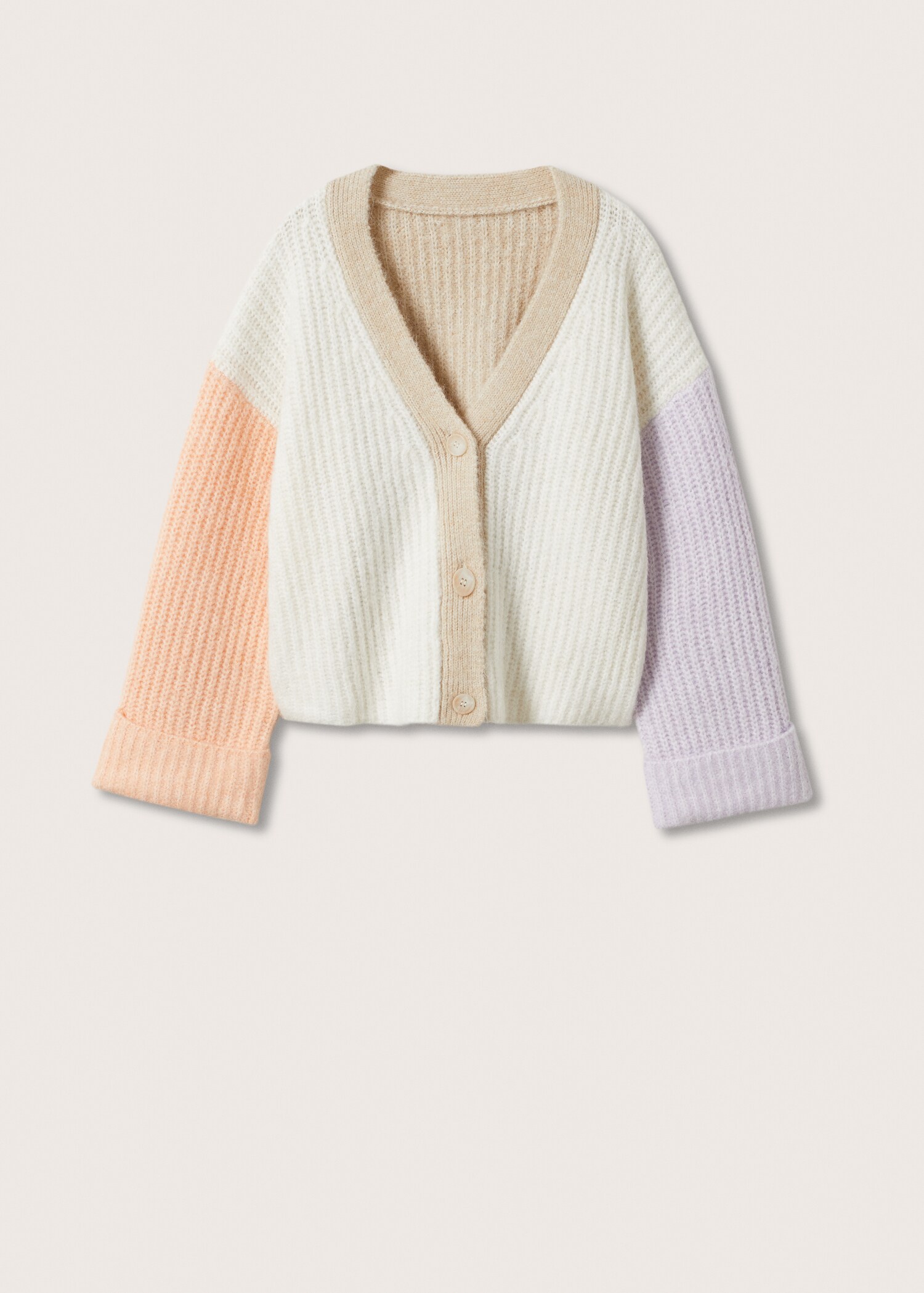 Úpletový kardigan color block - Zboží bez modelu