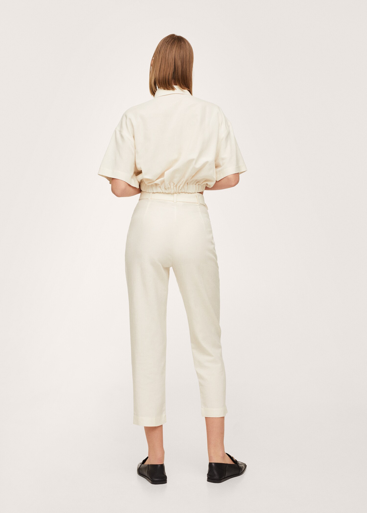 Pantalón recto franela - Reverso del artículo