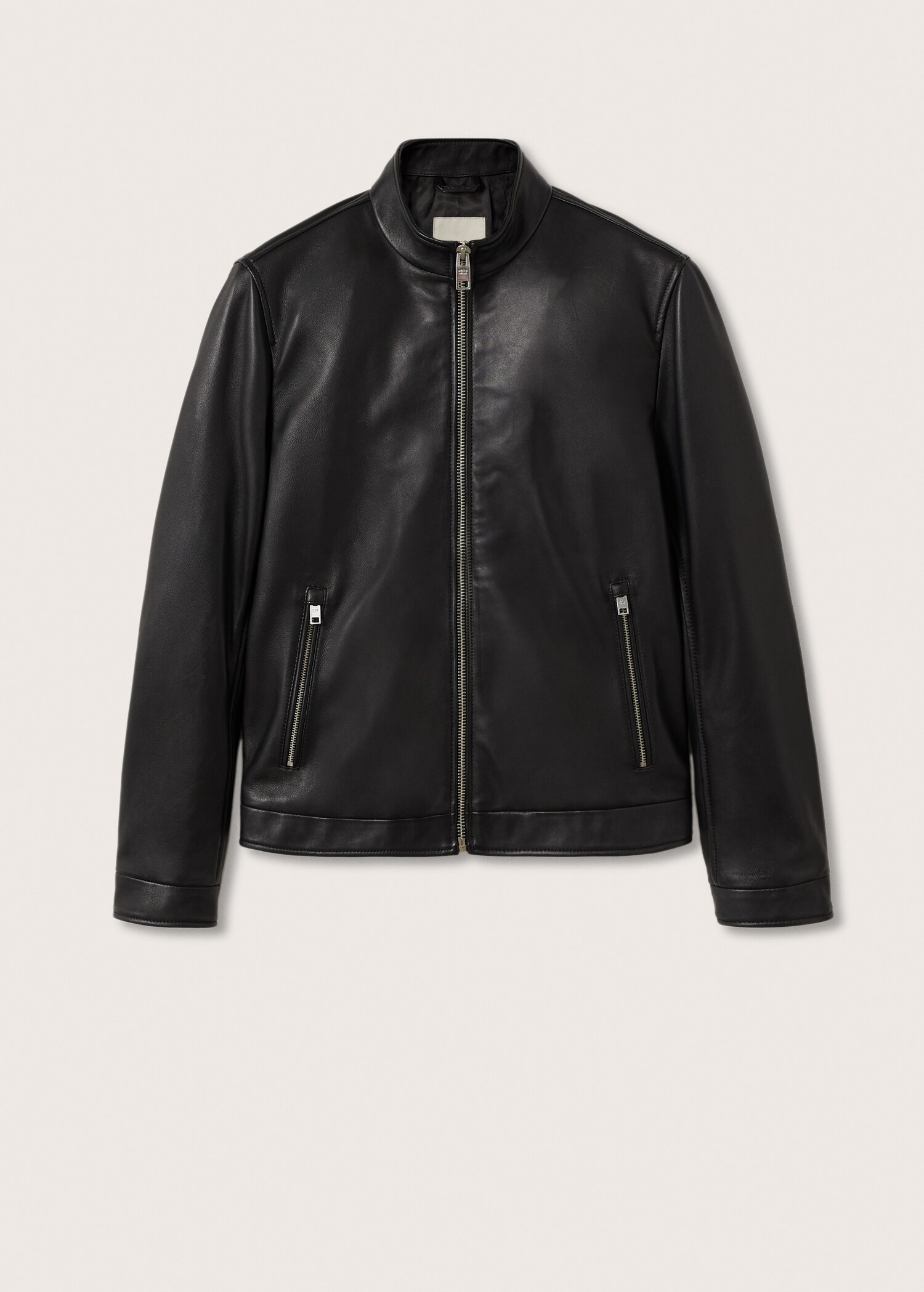 Cazadora biker piel cremallera - Artículo sin modelo
