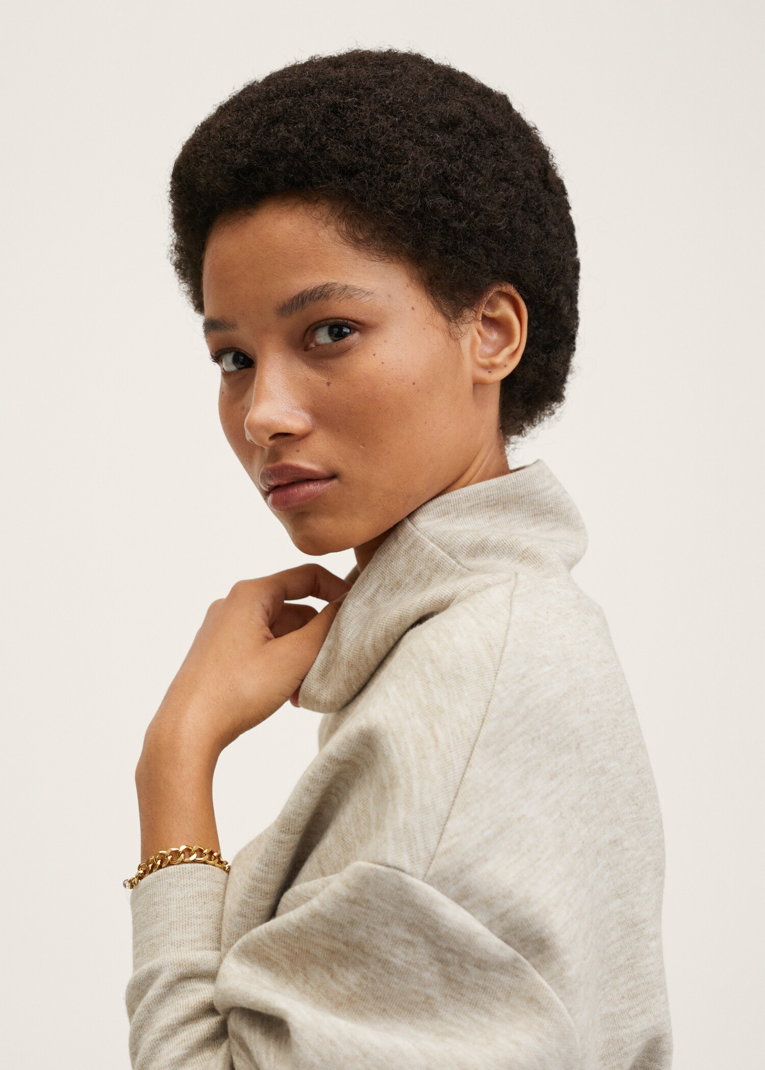 Sweatshirt met trechterhals - Detail van het artikel 2