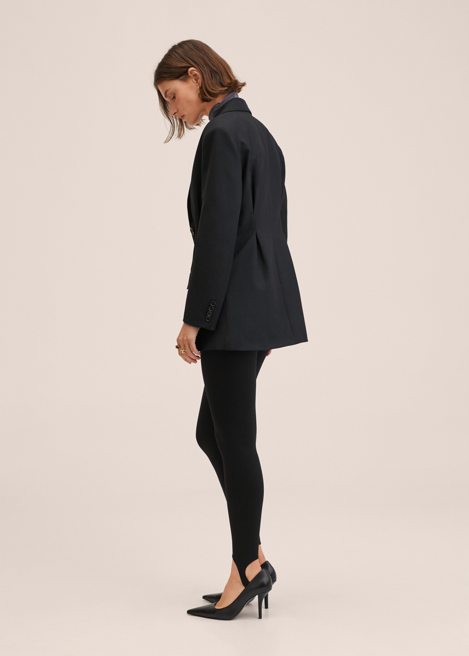 Basic-Leggings Fuseau - Rückseite des Artikels