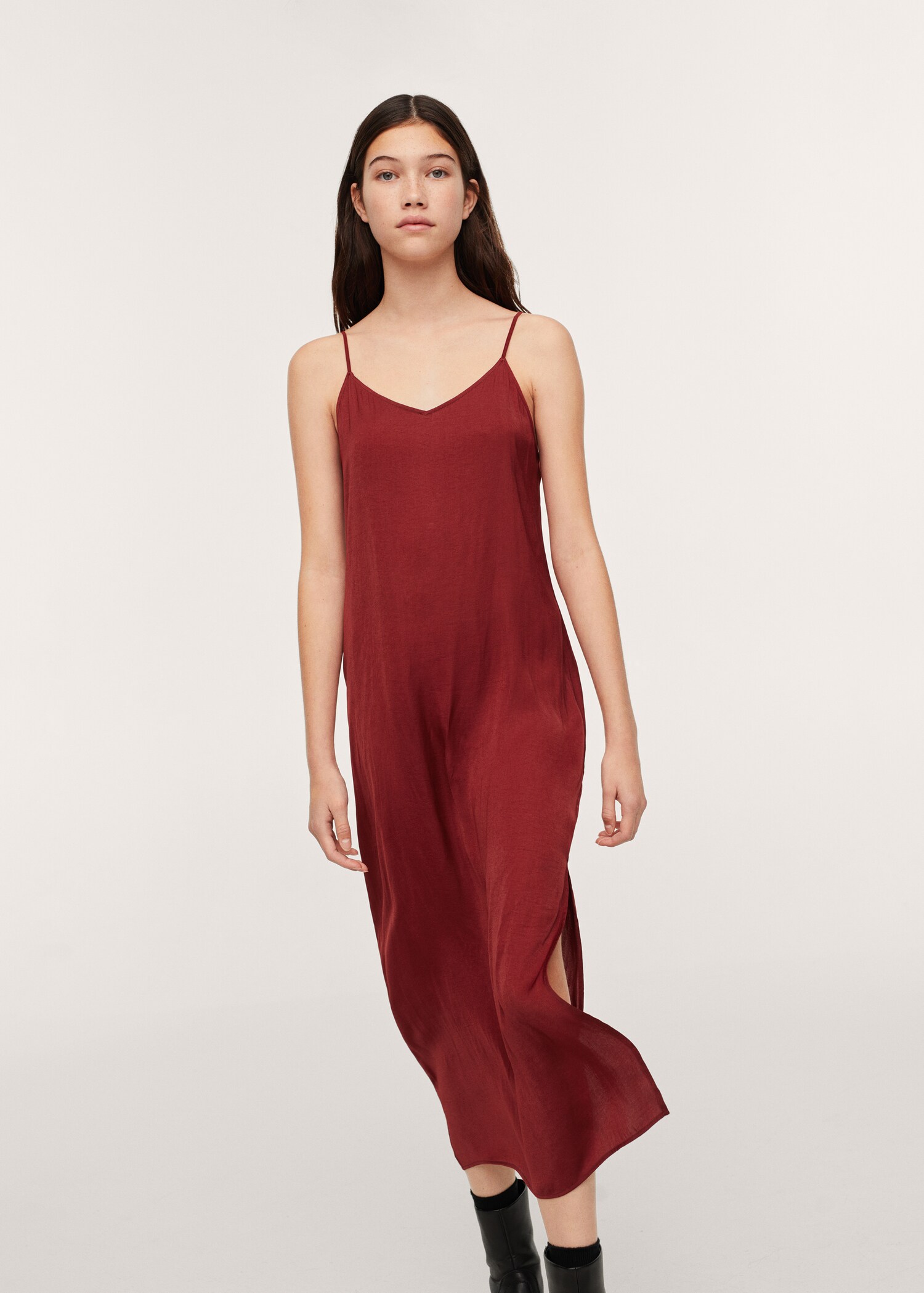 Vestit de llenceria setinat - Pla mig