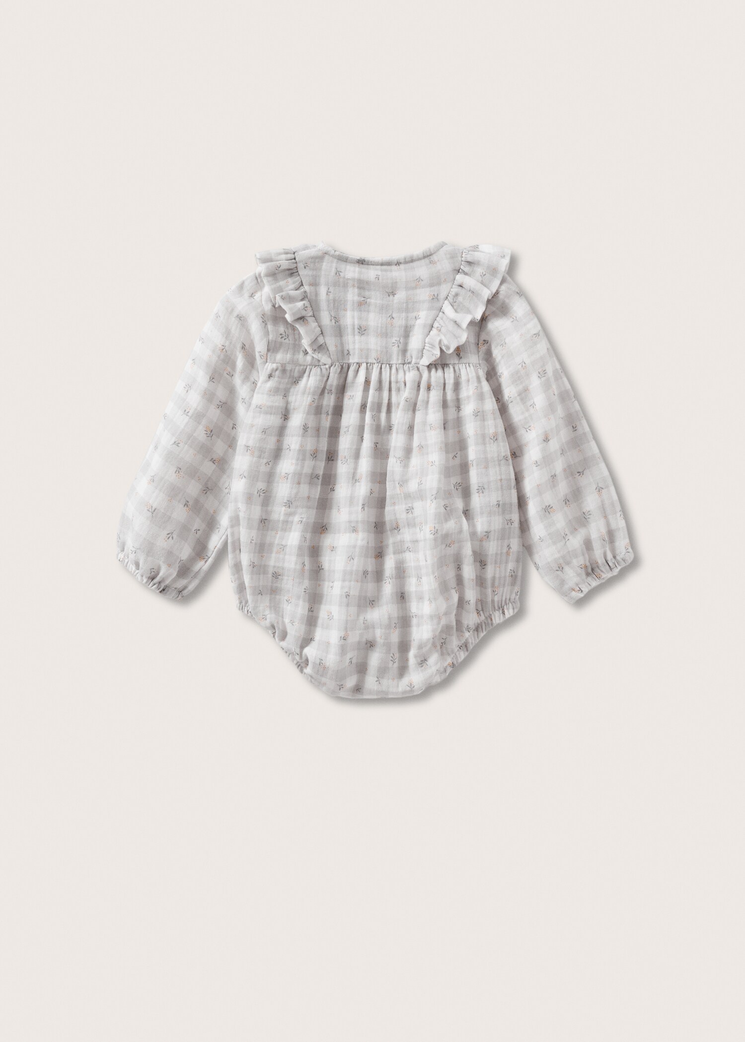 Printed cotton-blend nappy cover - Reverse of the article