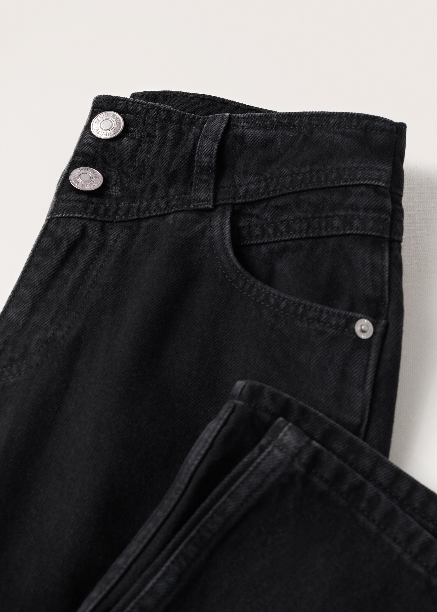 High waist straight jeans - Details of the article 8