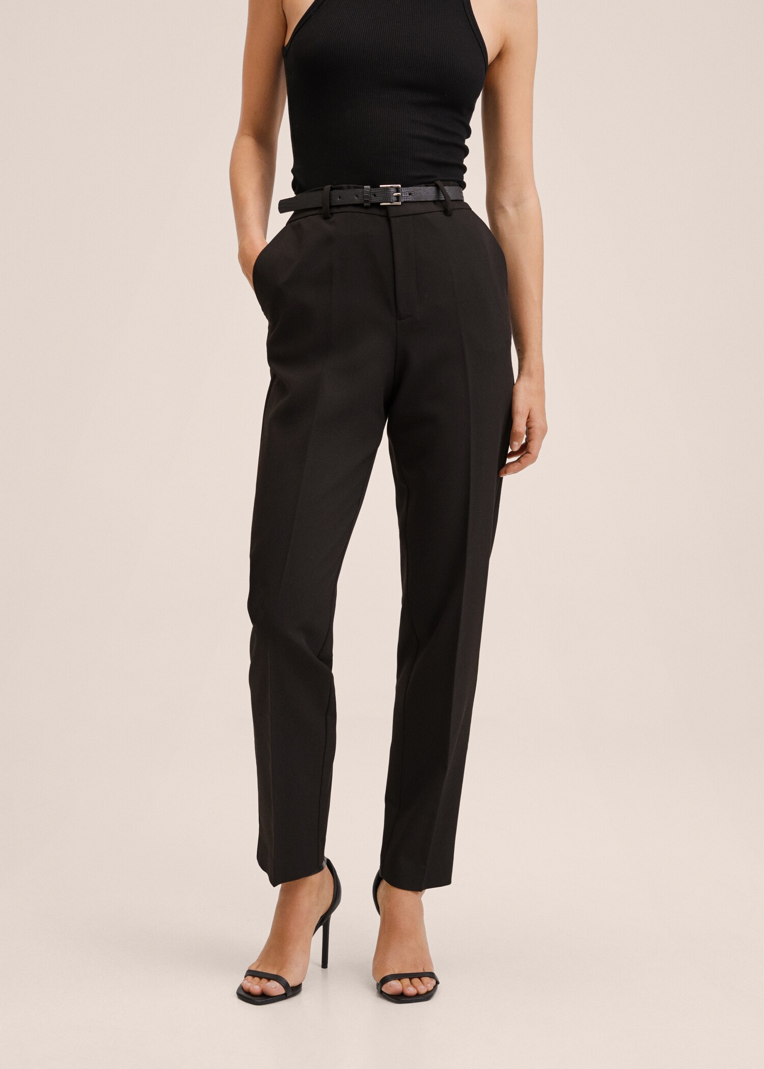 Belt suit pants - Medium plane