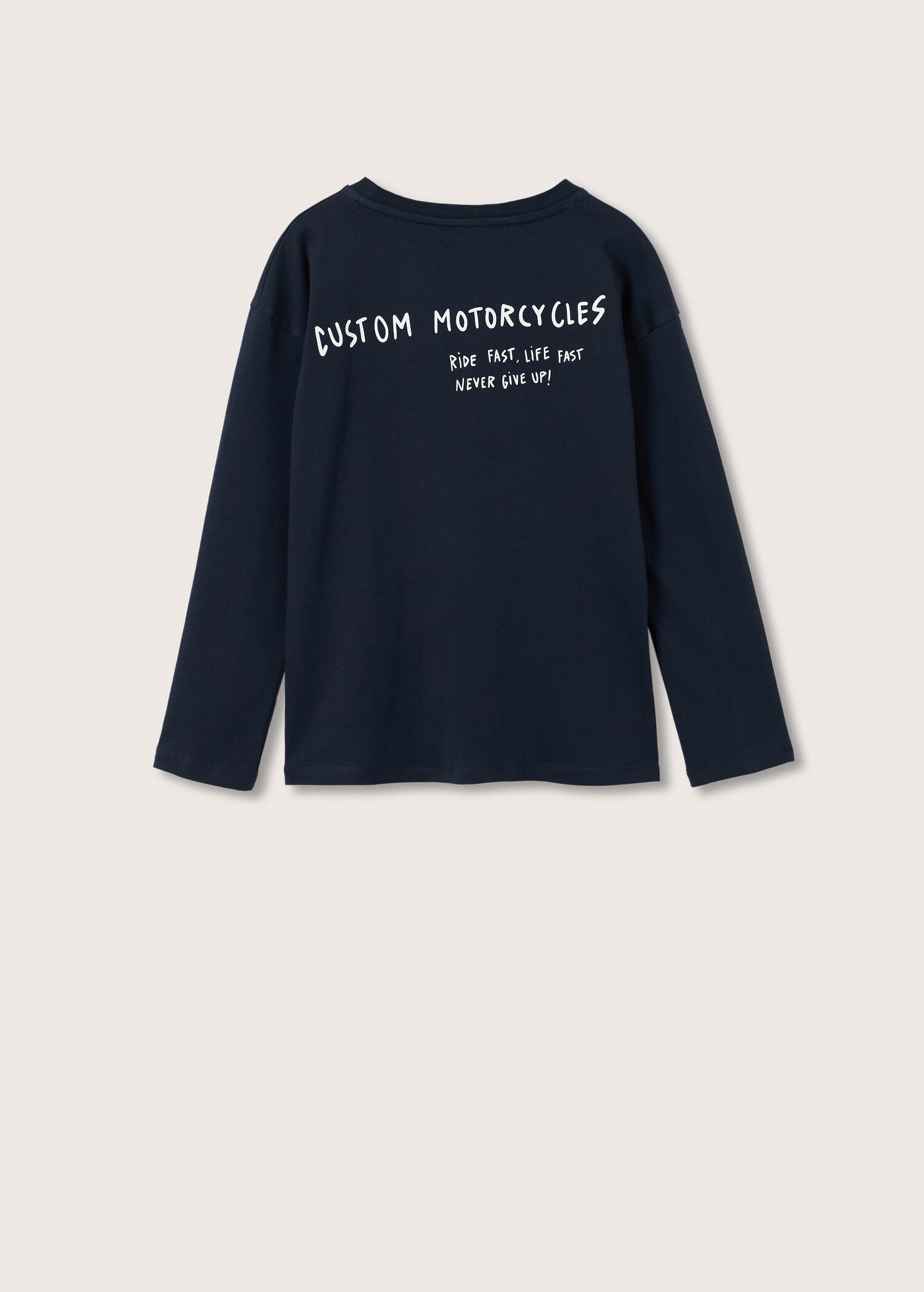 Printed long sleeve t-shirt - Reverse of the article
