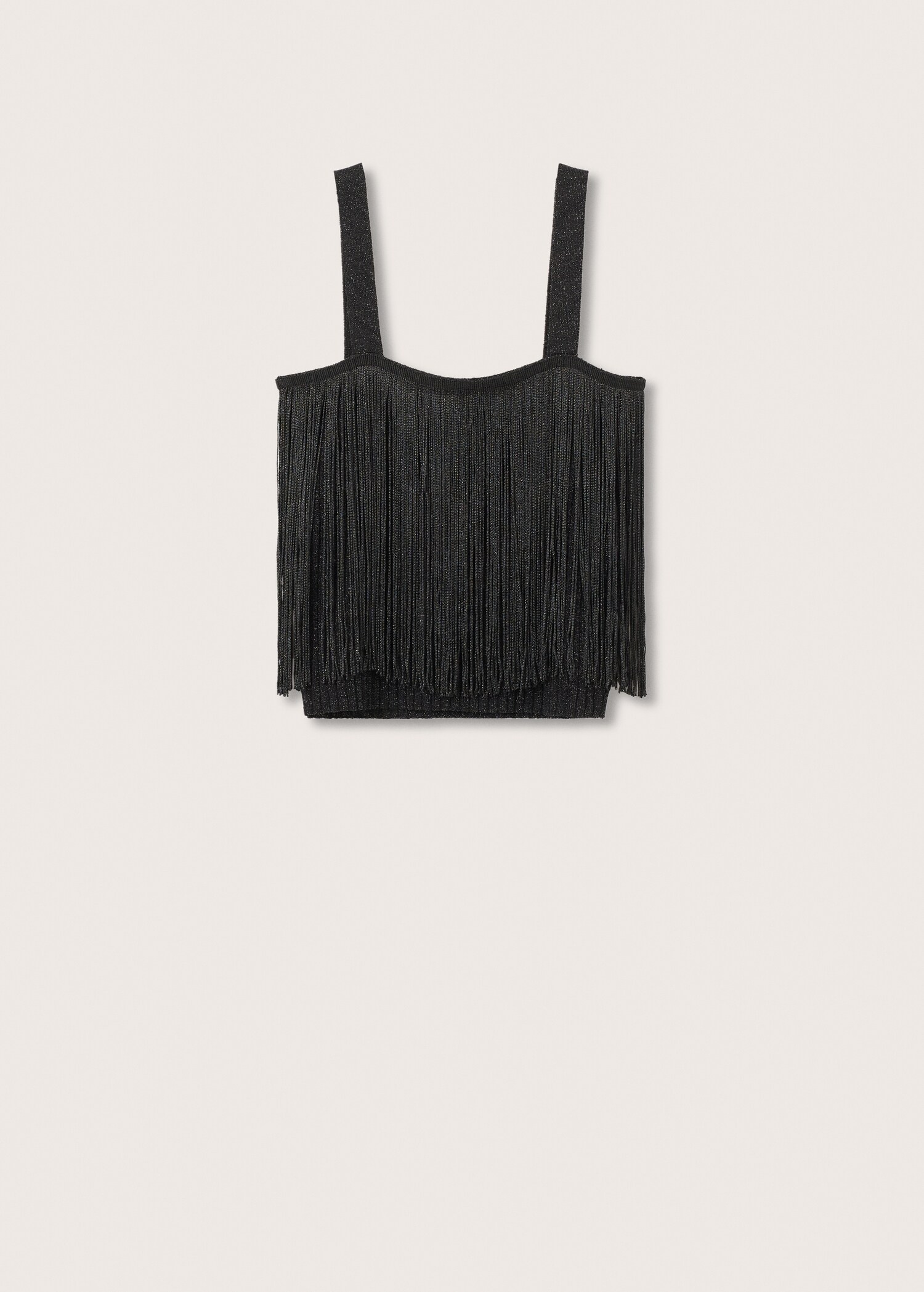 Fringed detail knit top - Article without model