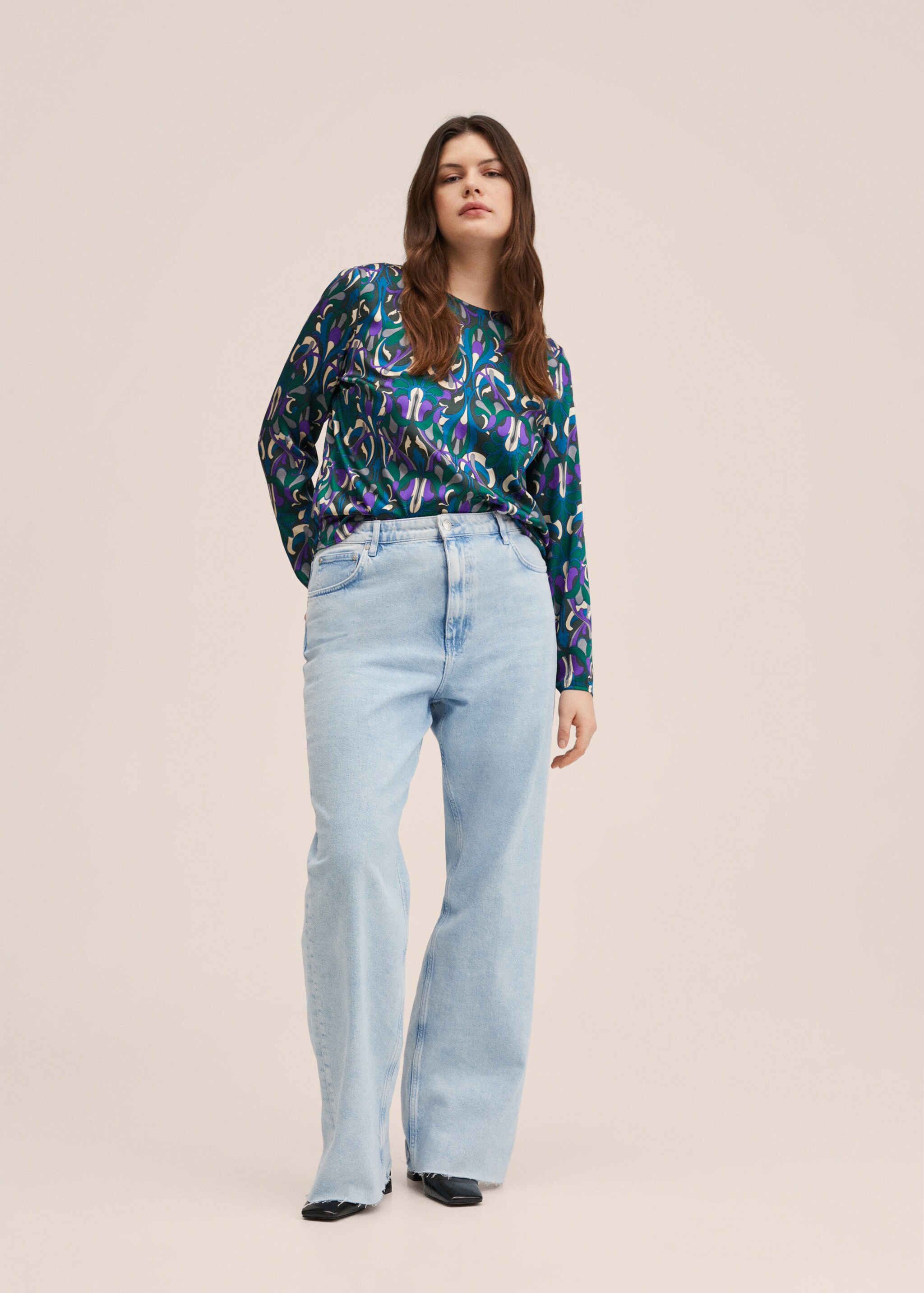 Flowy printed blouse - Details of the article 3