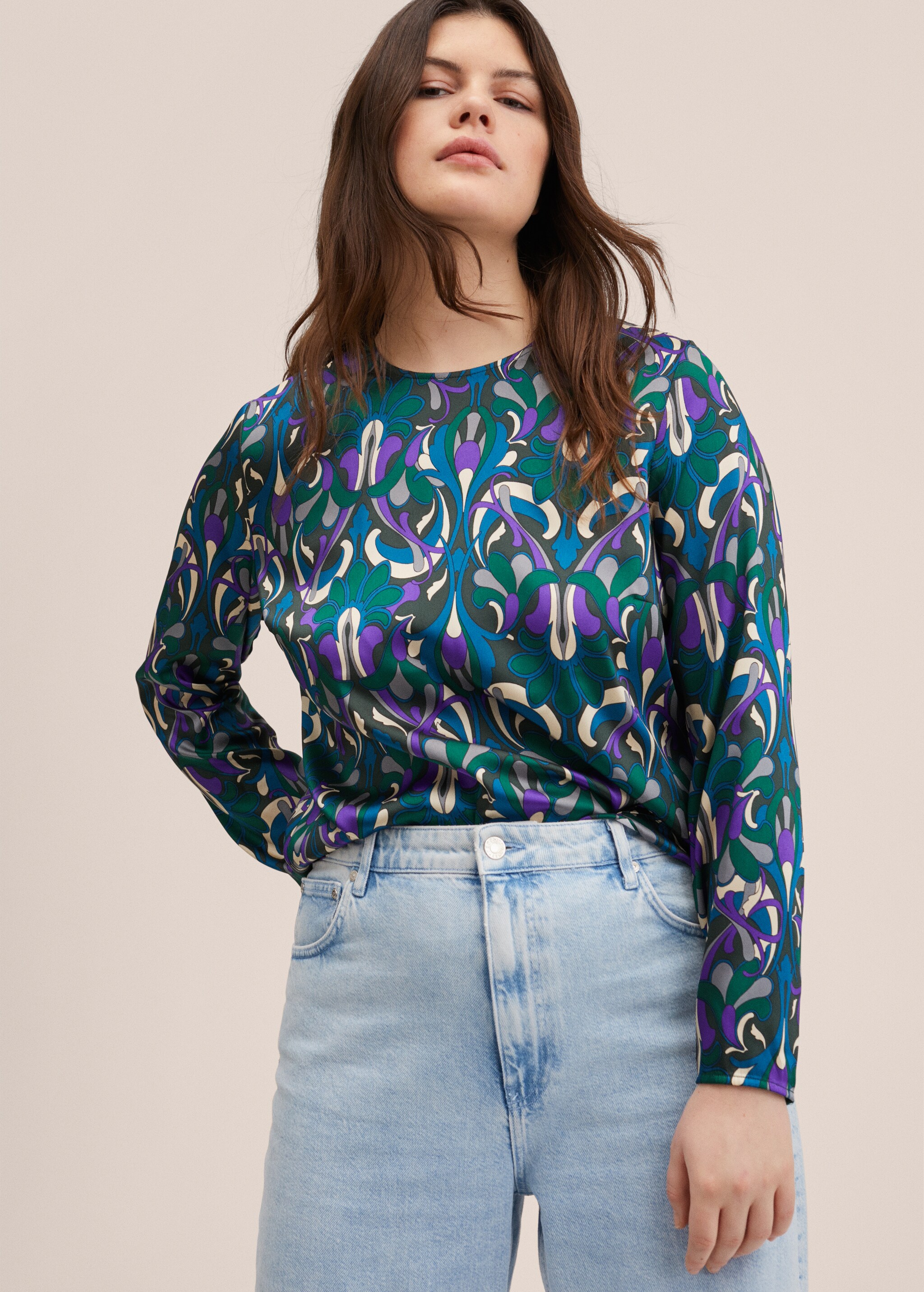Flowy printed blouse - Details of the article 4