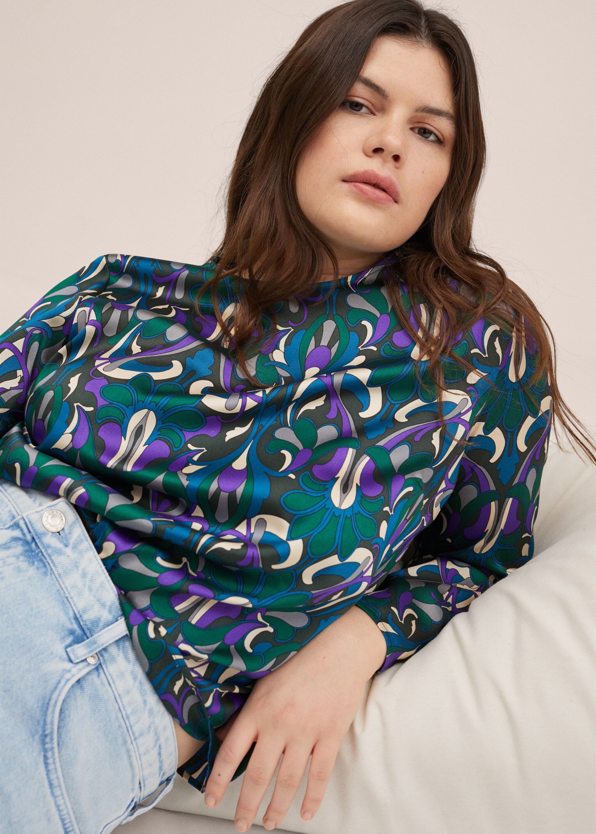 Flowy printed blouse - Details of the article 5