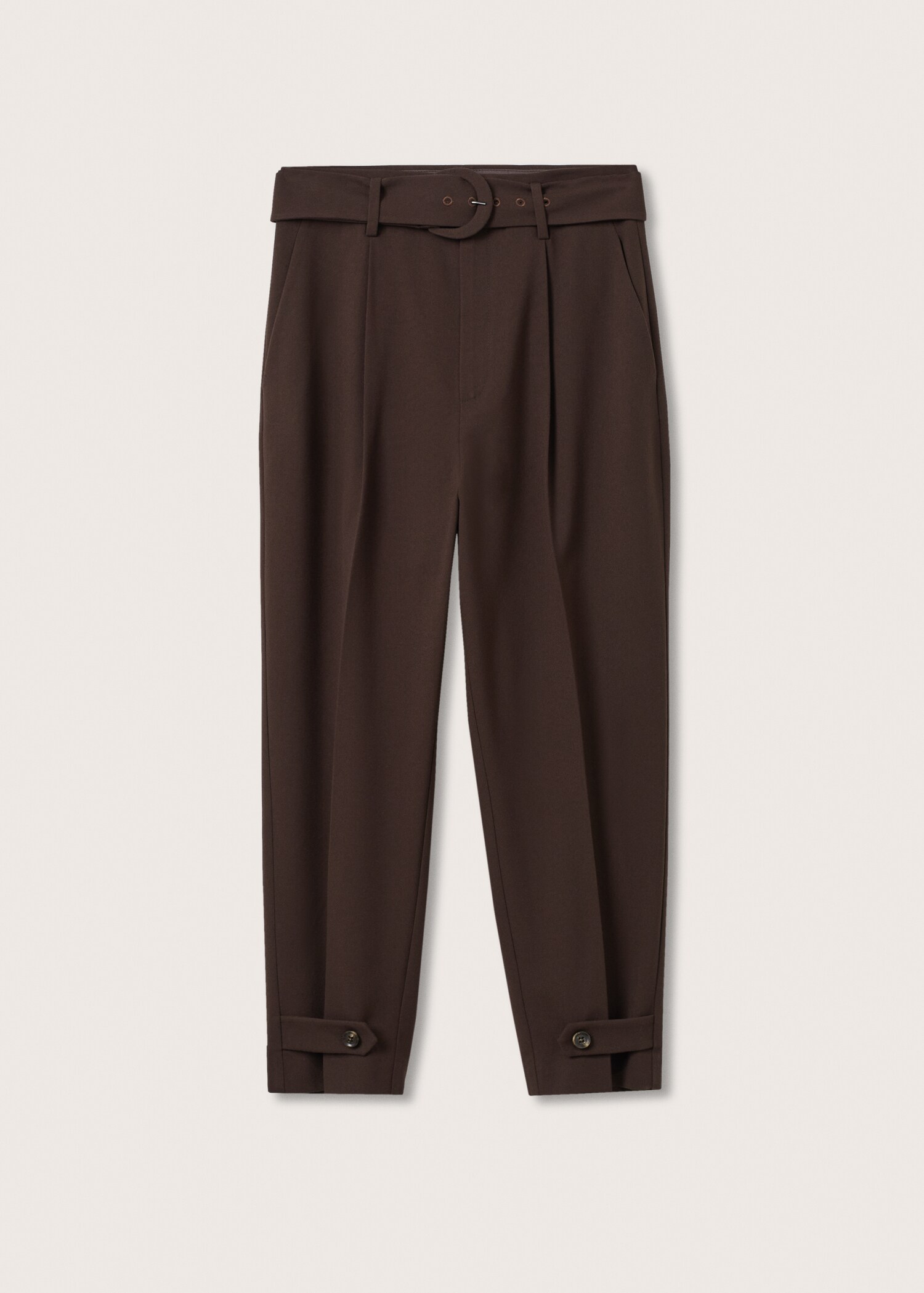 Kalhoty slouchy s páskem - Zboží bez modelu