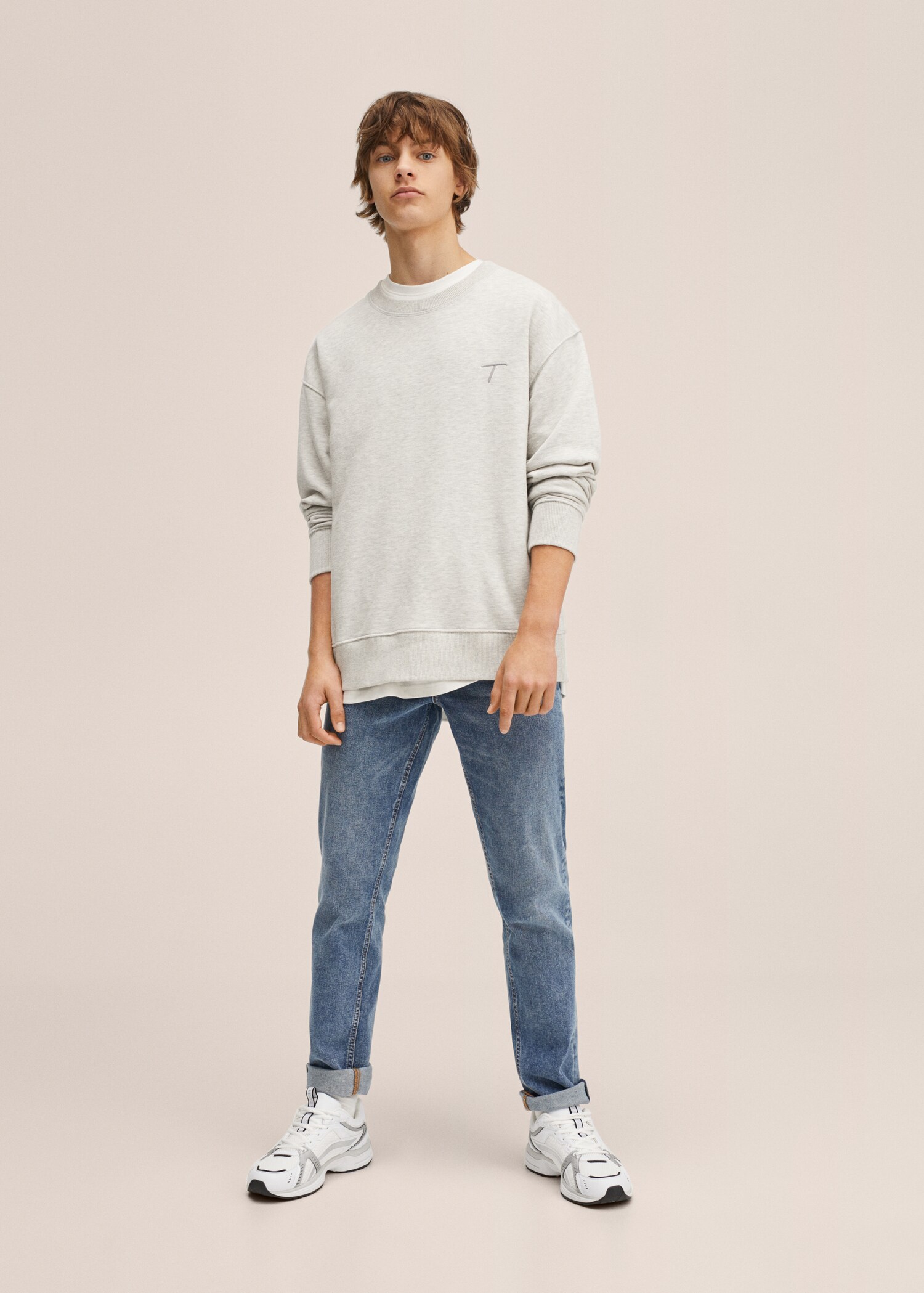 Mikina unisex Kolekce T - Náhled ve středové rovině