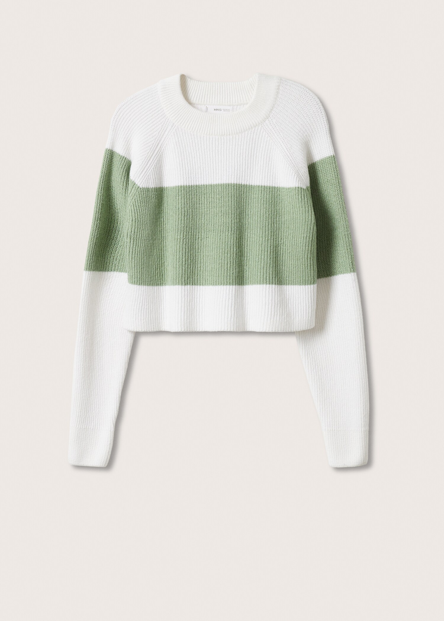 Bicolour knit sweater - Article without model