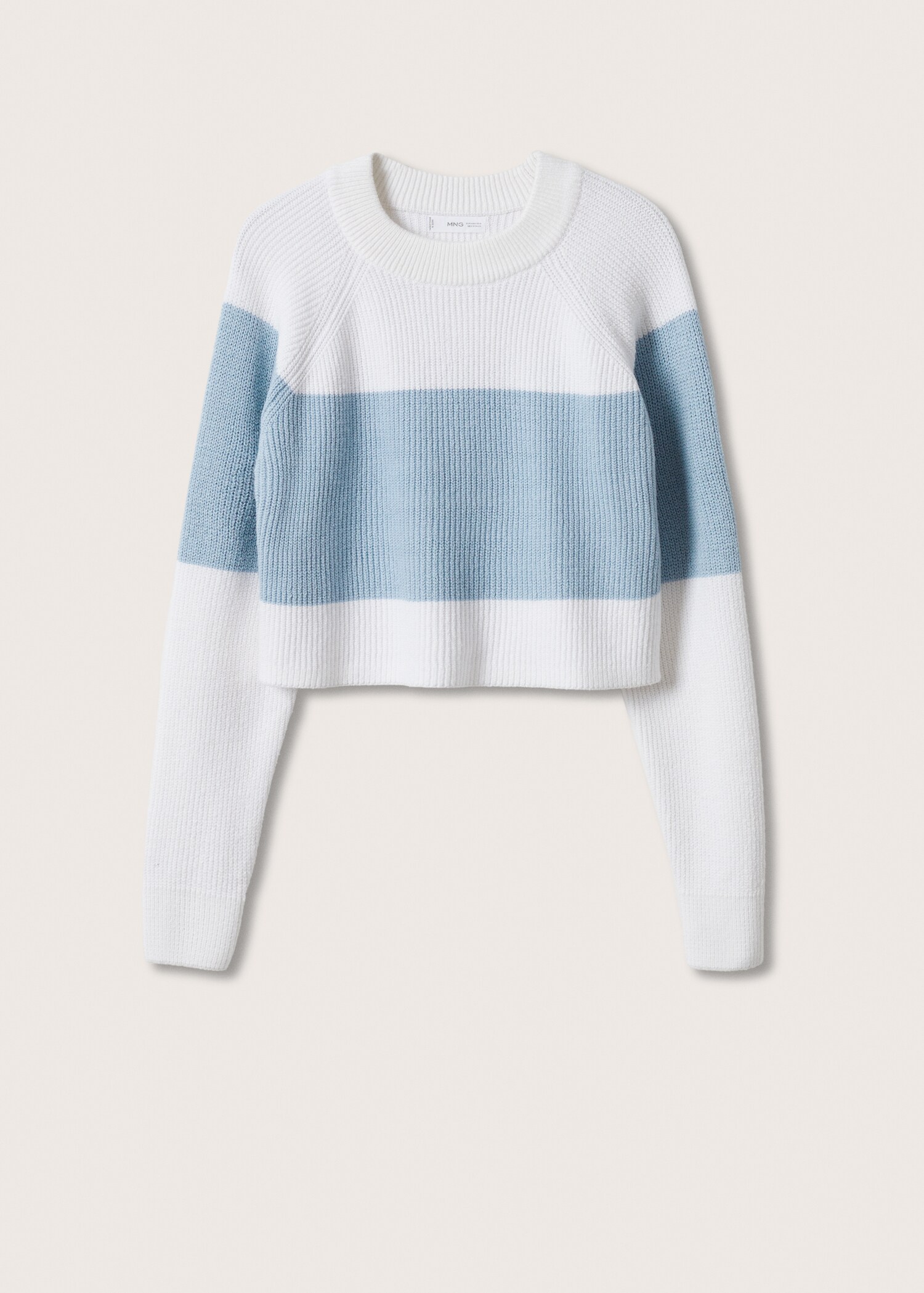 Bicolour knit sweater - Article without model