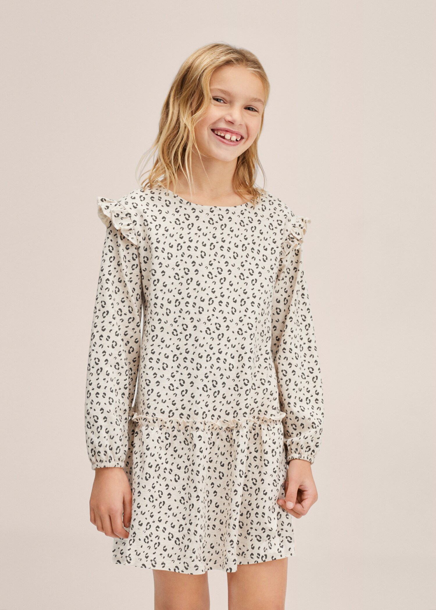 Jurk met animal print - Middenvlak