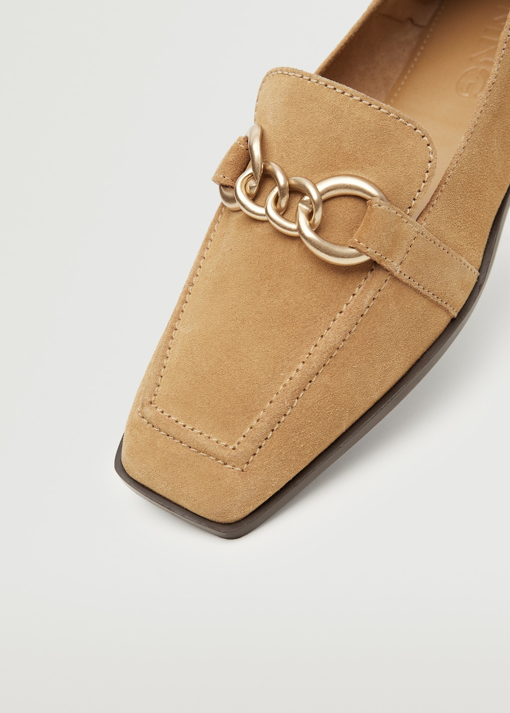 Leren mocassins met gesp