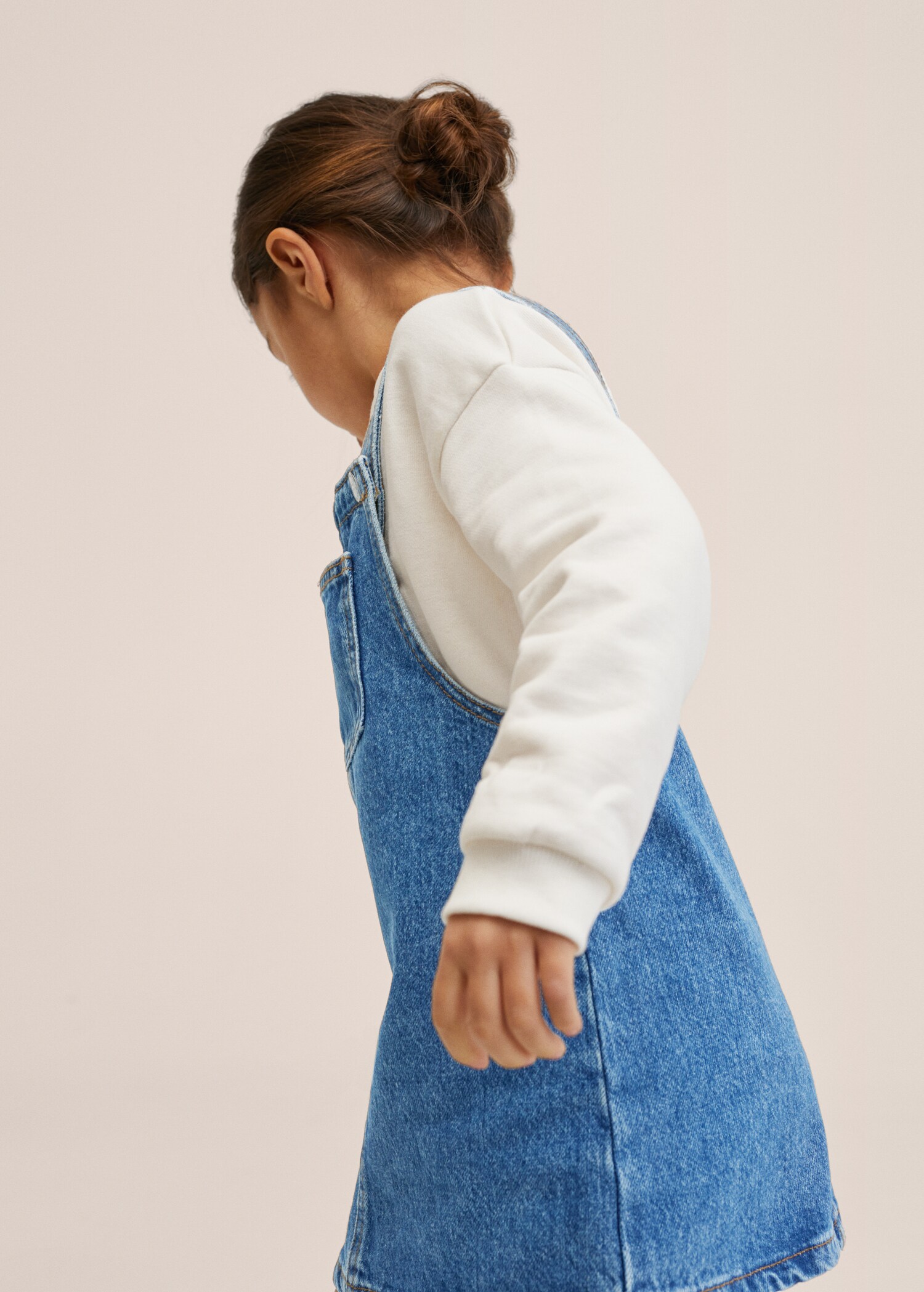 Pocket denim pinafore dress - Details of the article 2