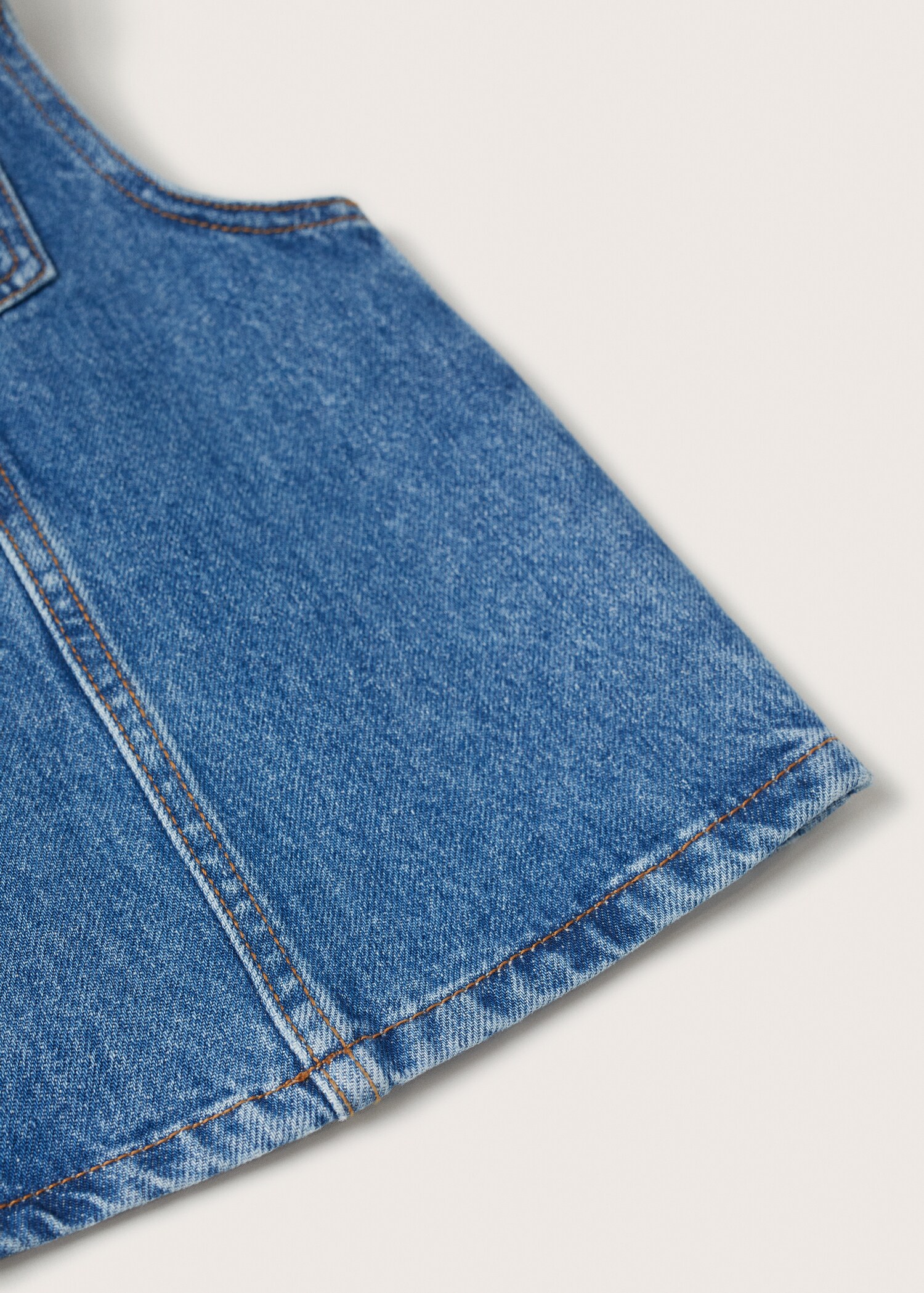 Pocket denim pinafore dress - Details of the article 8