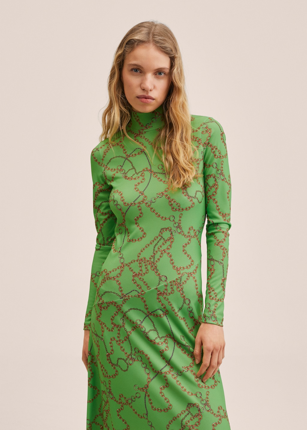 Chain print dress