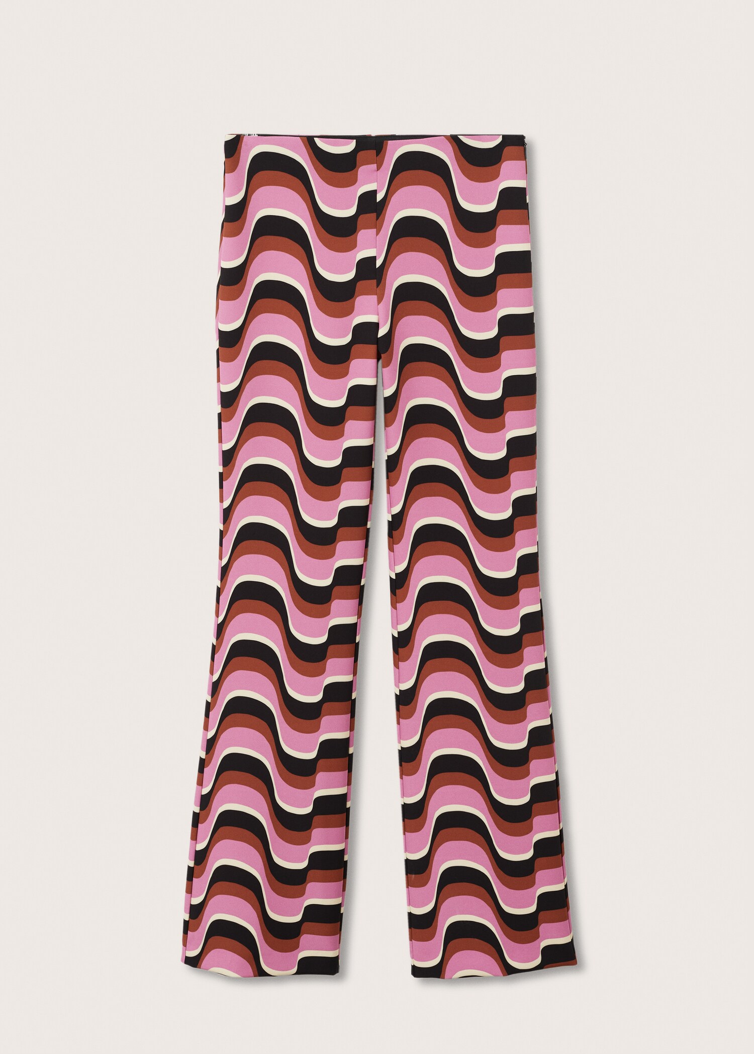 Printed straight trousers - Article without model