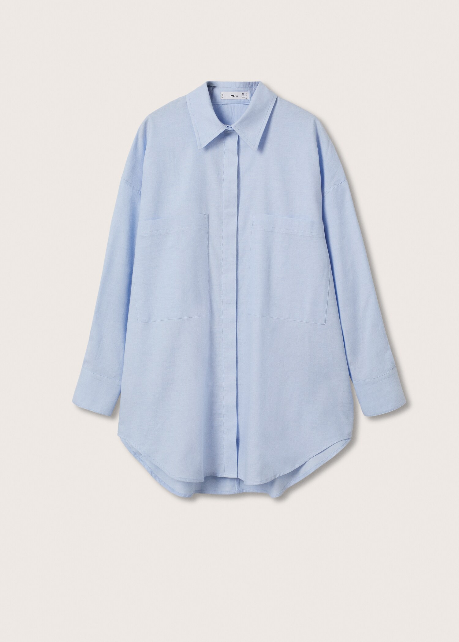 Bavlněná košile oversize - Zboží bez modelu