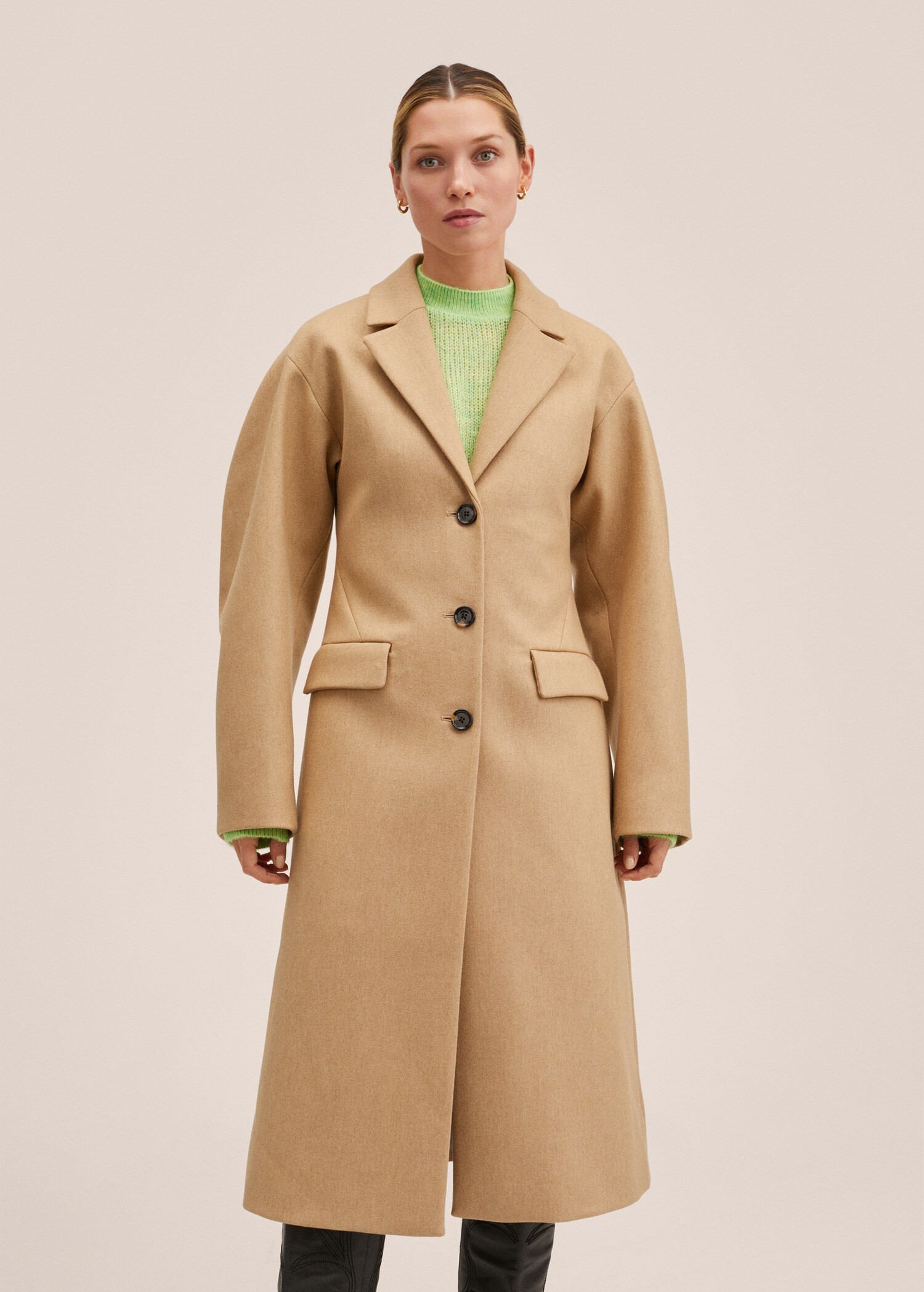 Oversize wool coat - Medium plane